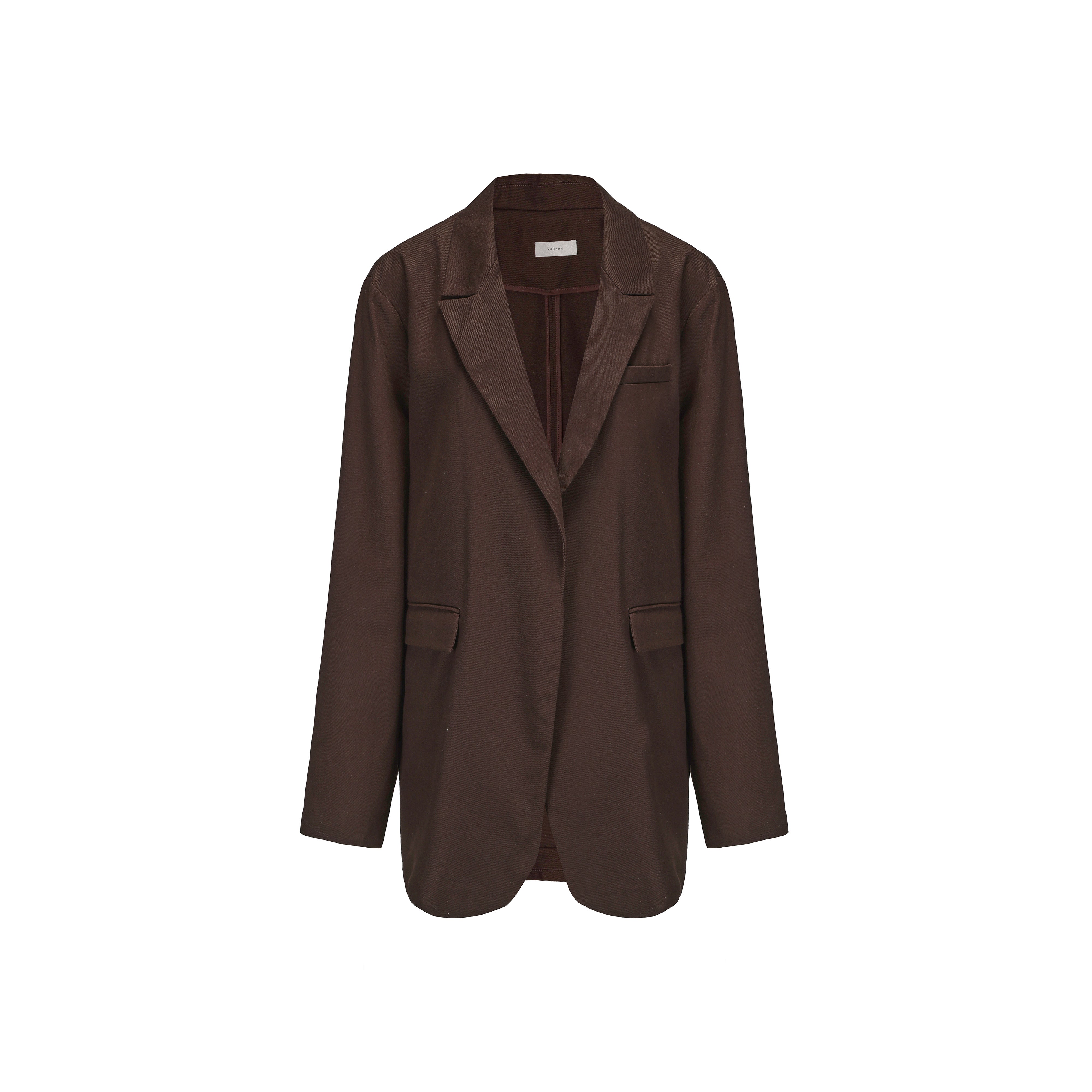 SS25 - DEEP BROWN SUIT JACKET