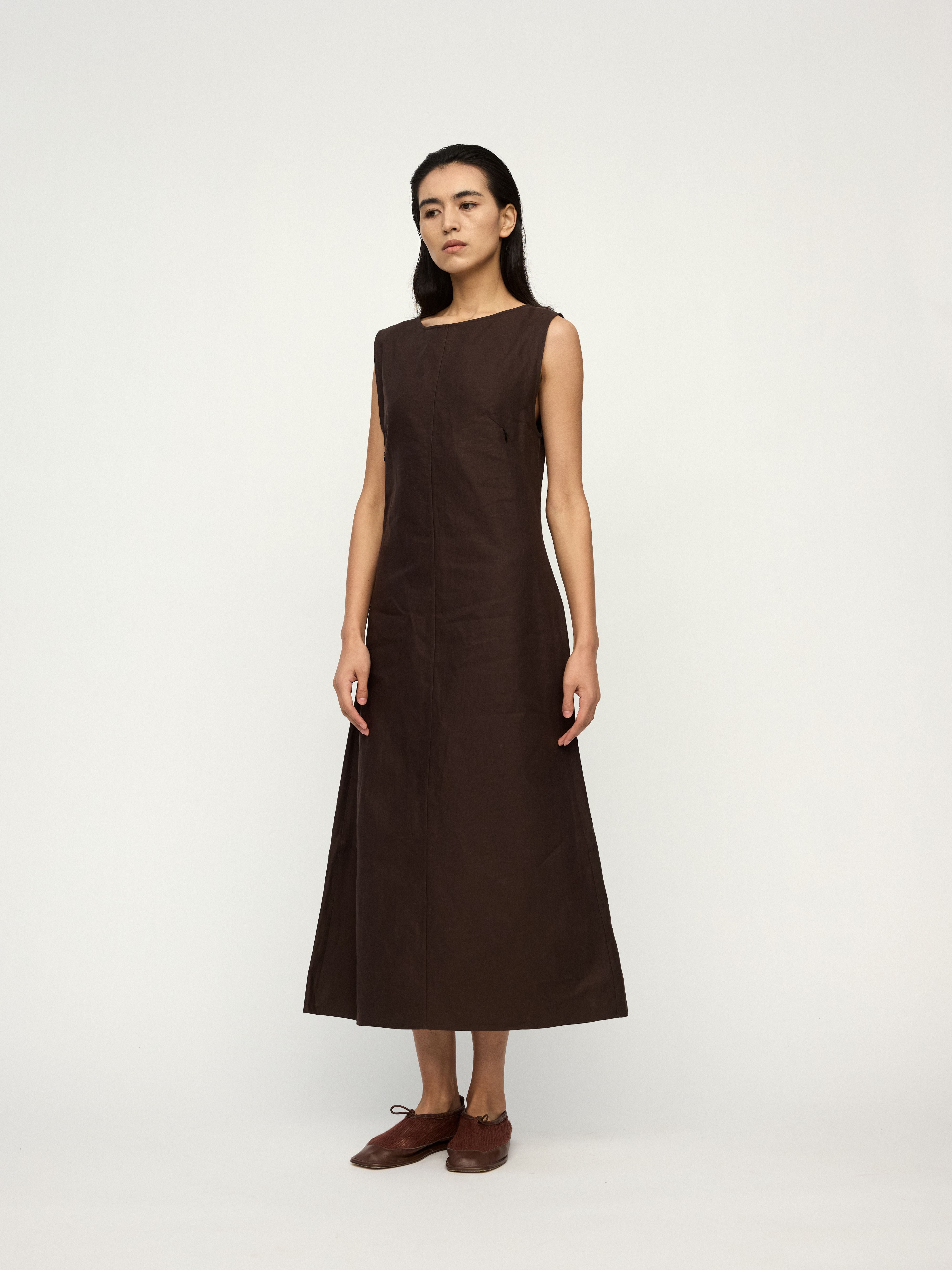 PREAW25 - LAVA ROCK NUSA ZIPPER DRESS