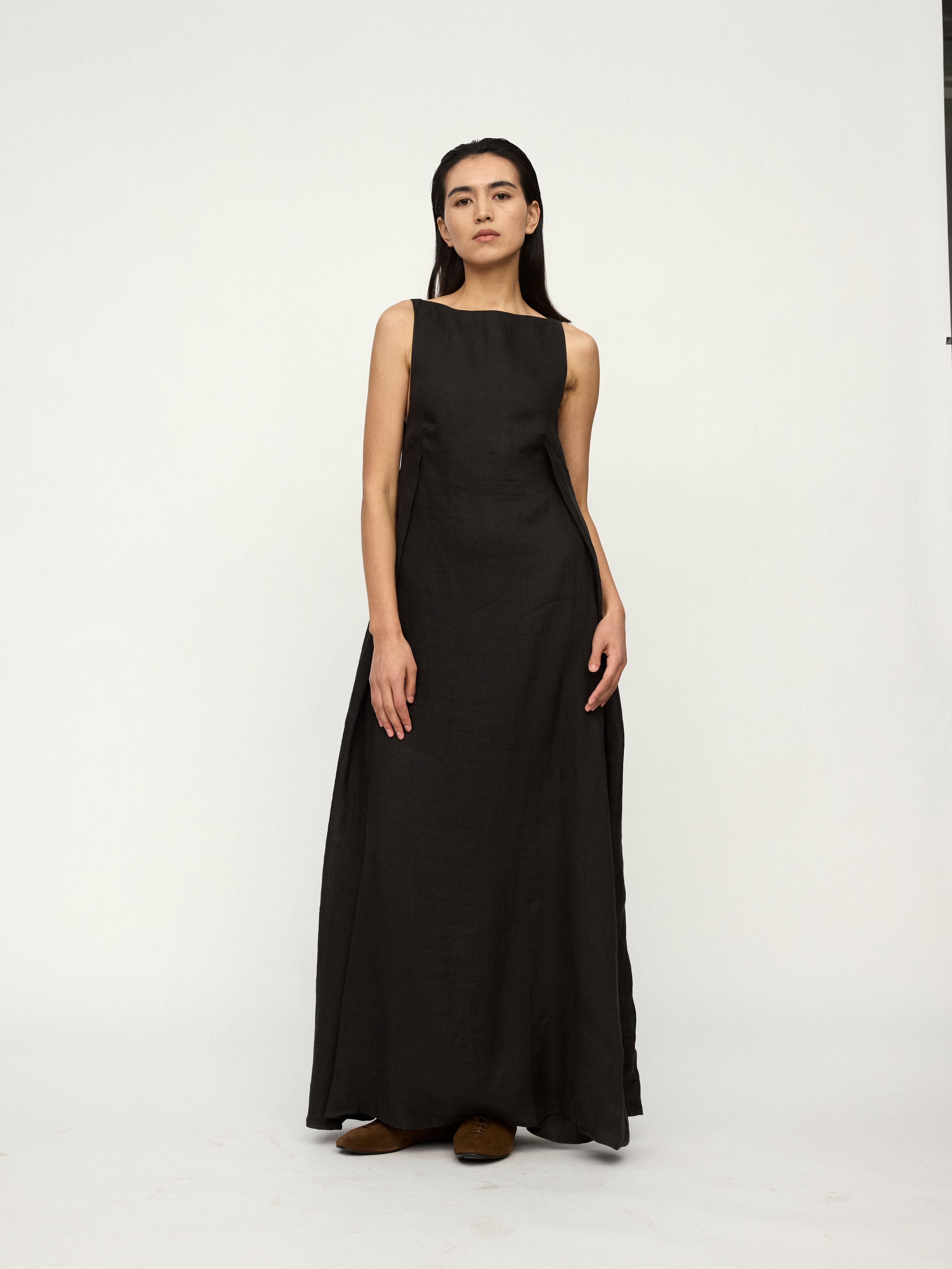 PREAW25 - CHARCOAL MAHE DRESS