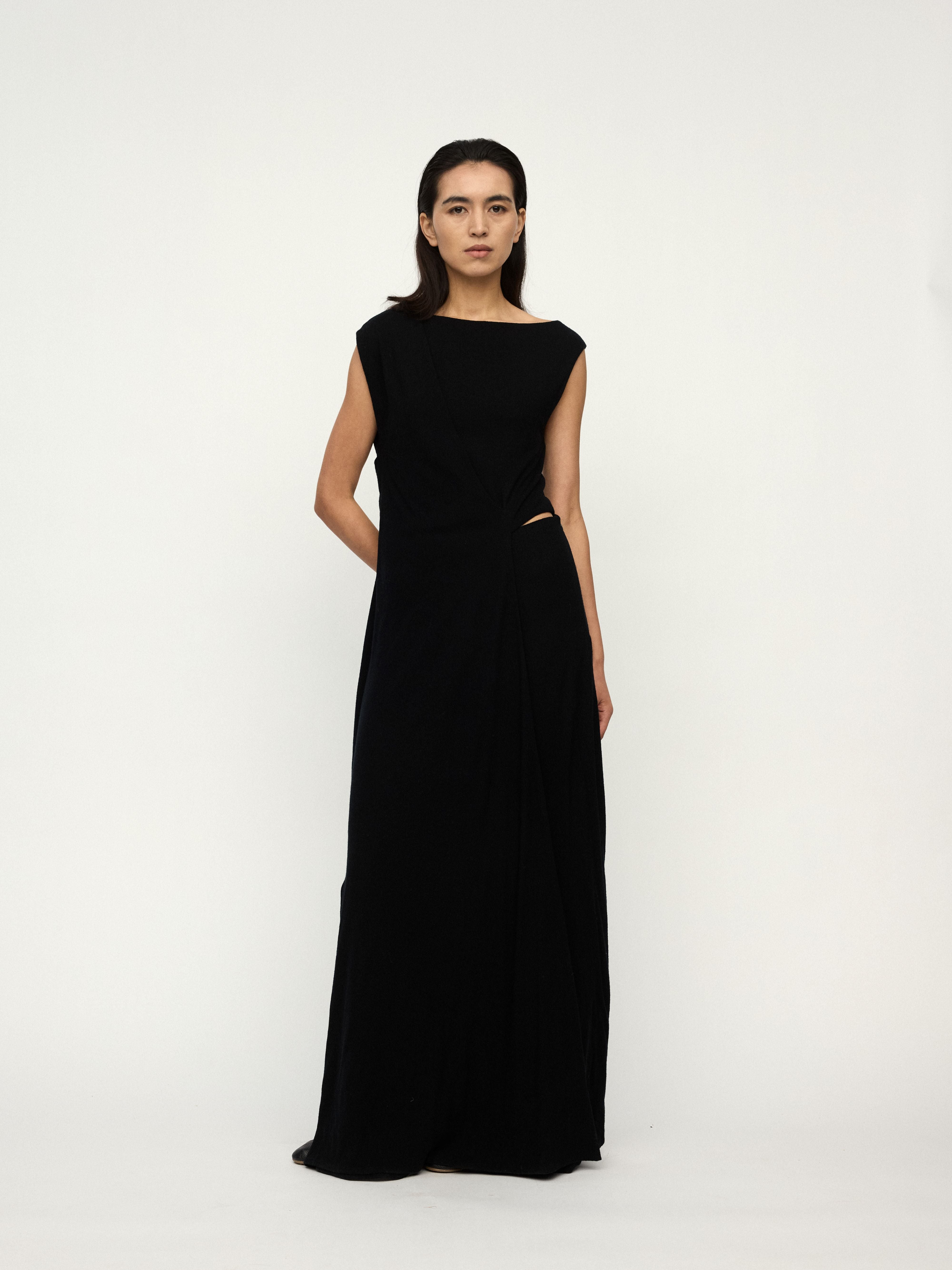 PREAW25 - JET BLACK ILHA DRESS