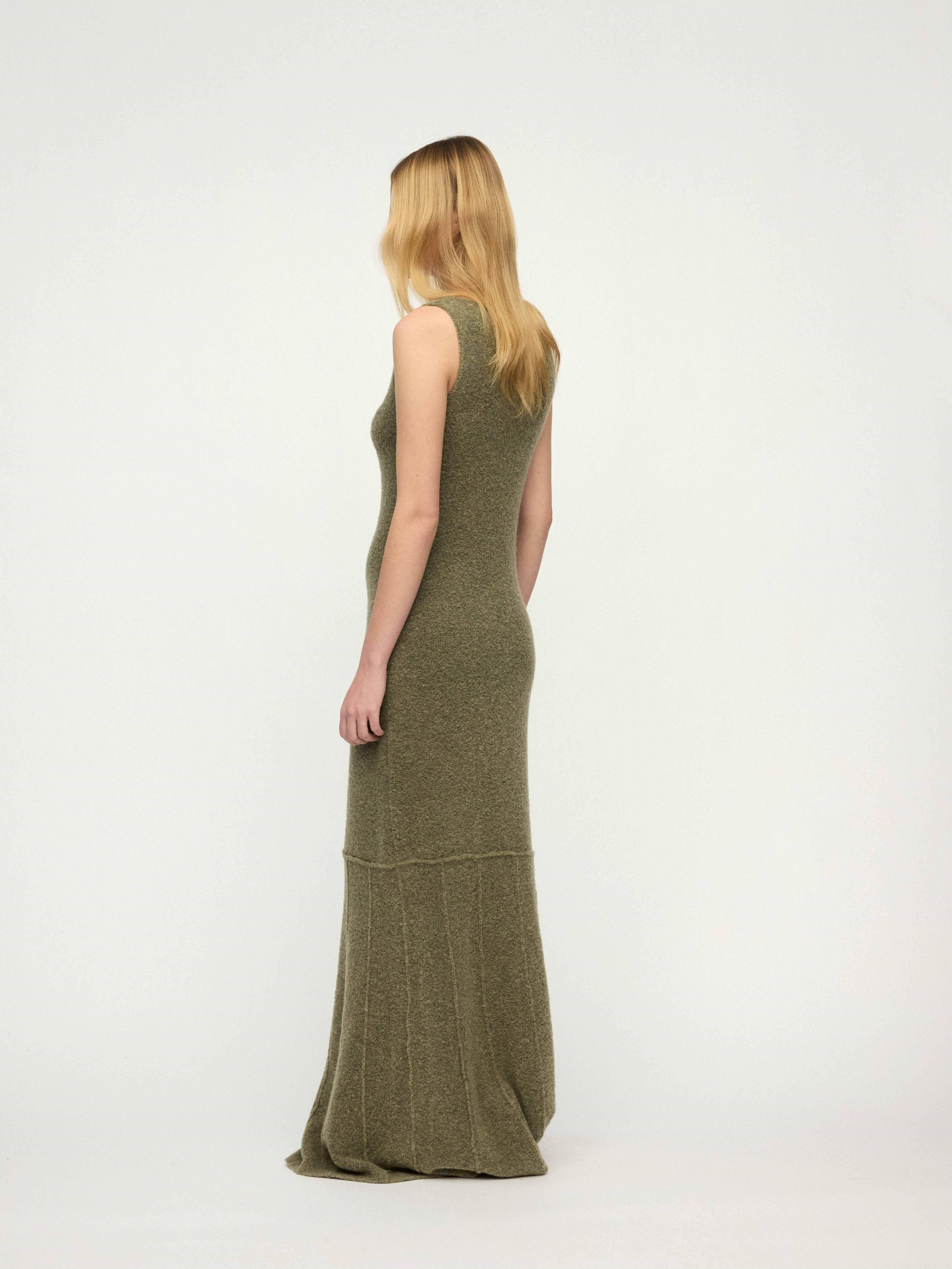 PREAW25 - DARK SAGE BOUVET DRESS