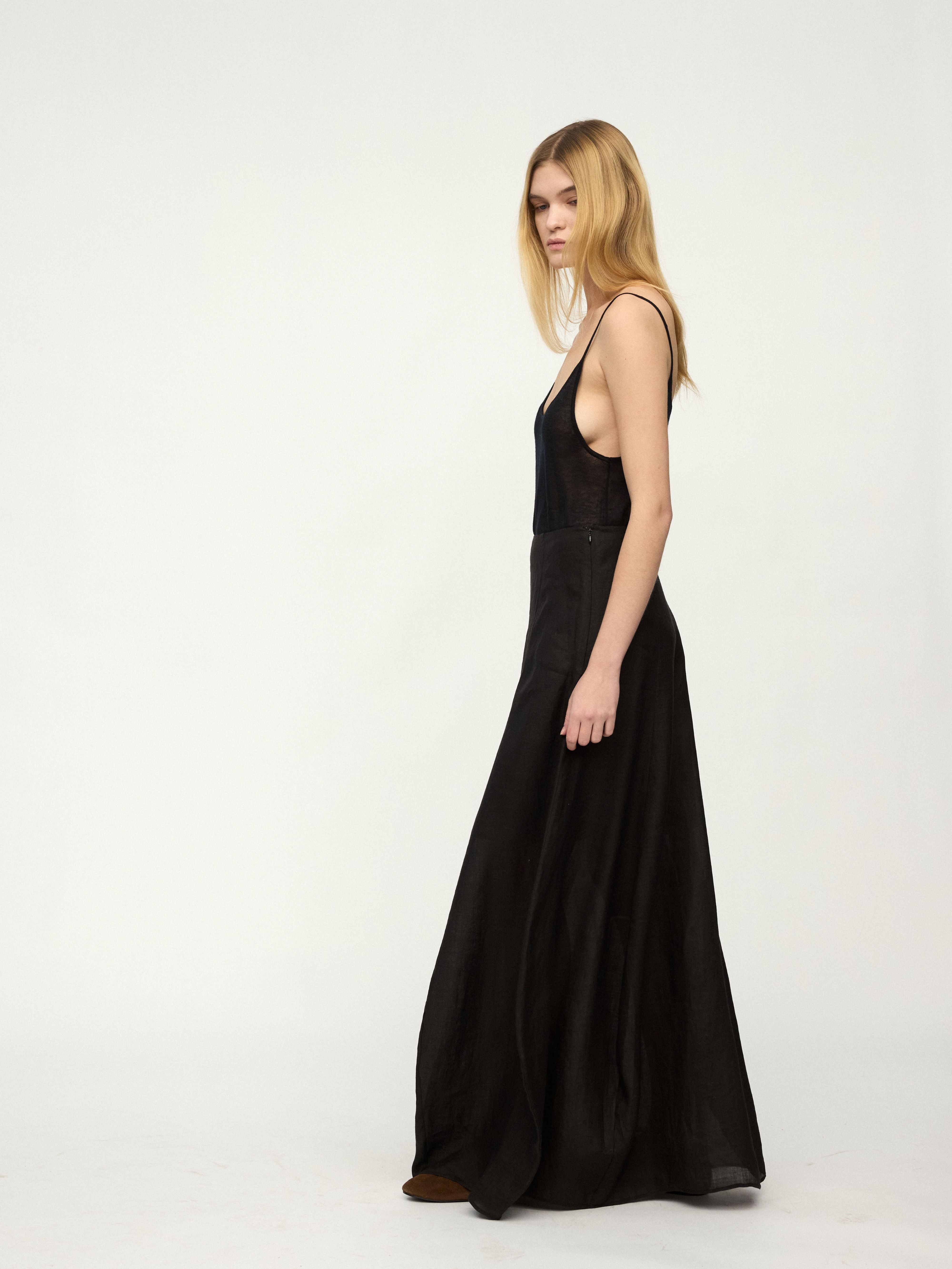 PREAW25 - CHARCOAL COCOON SKIRT