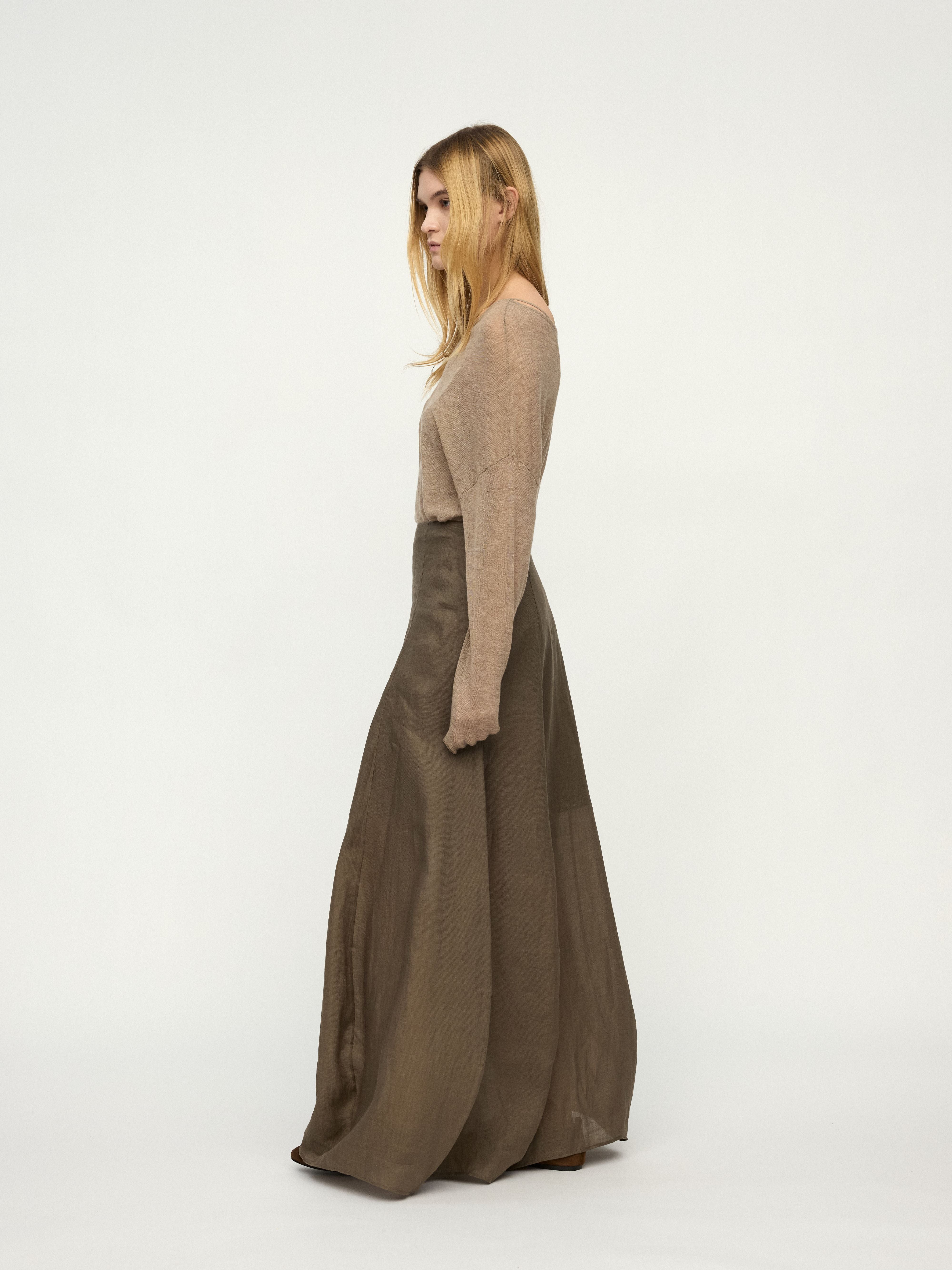 PREAW25 - WOOD COCOON SKIRT