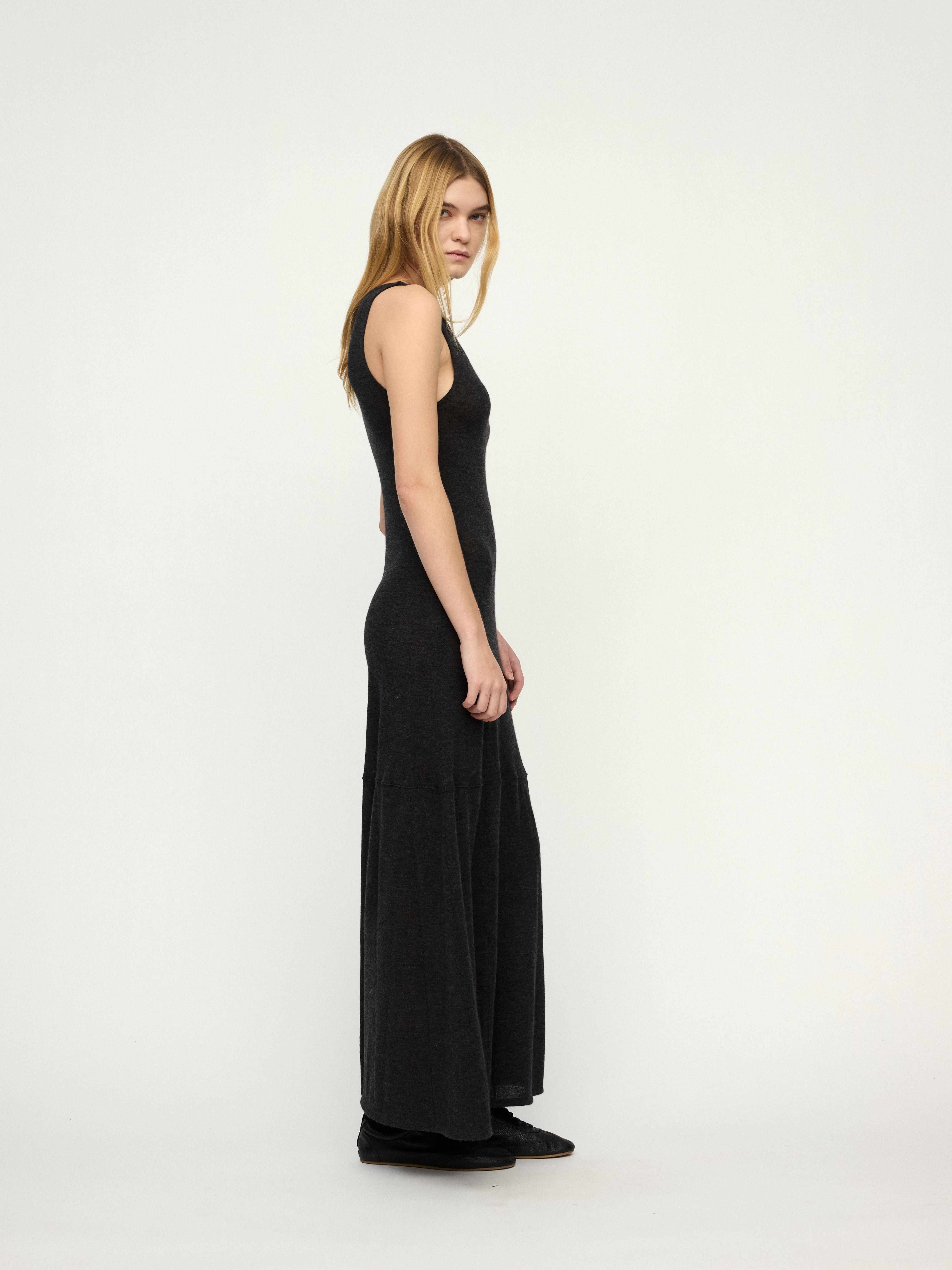 PREAW25 - DARK GREY BOUVET DRESS