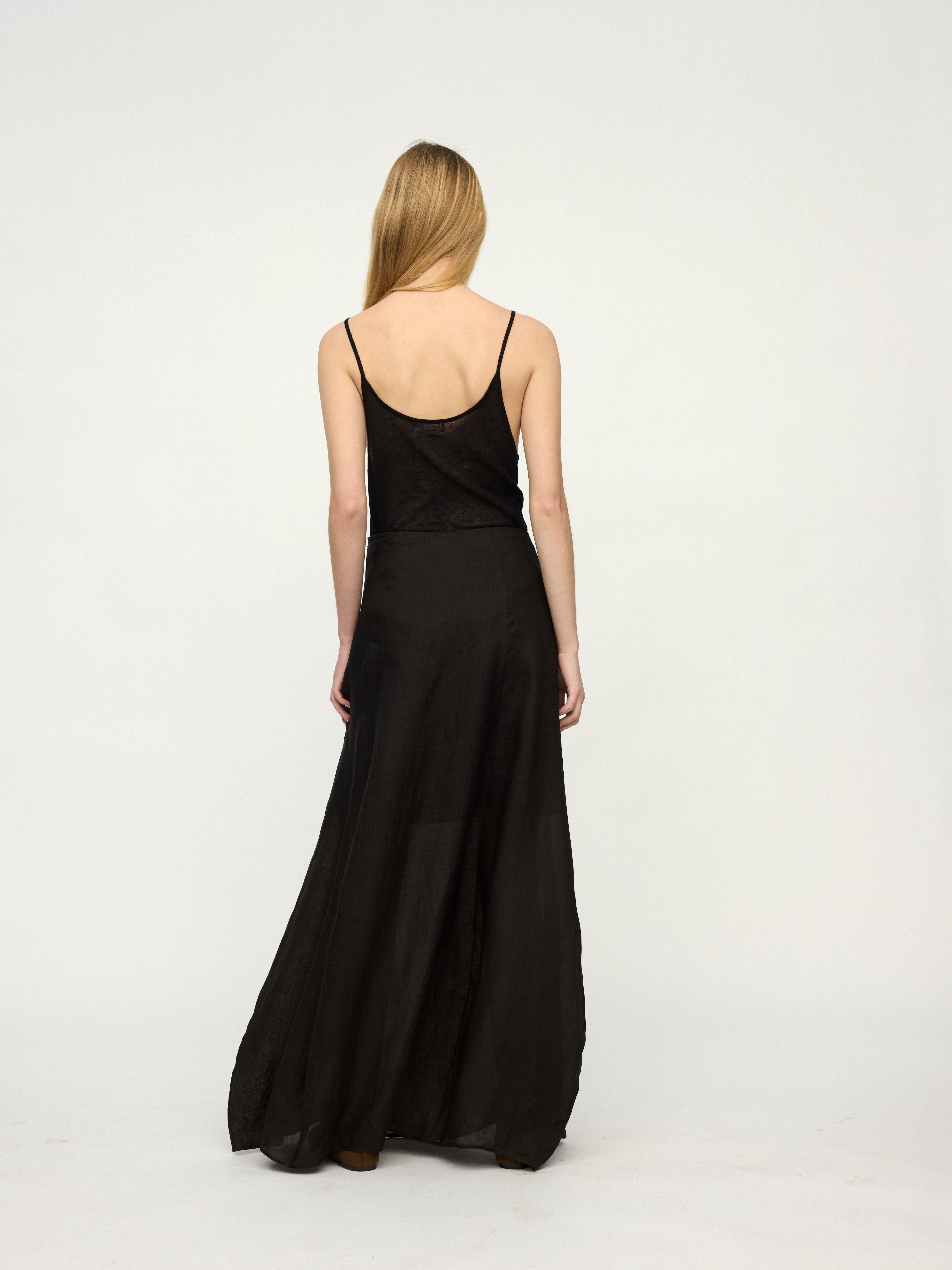 PREAW25 - CHARCOAL COCOON SKIRT