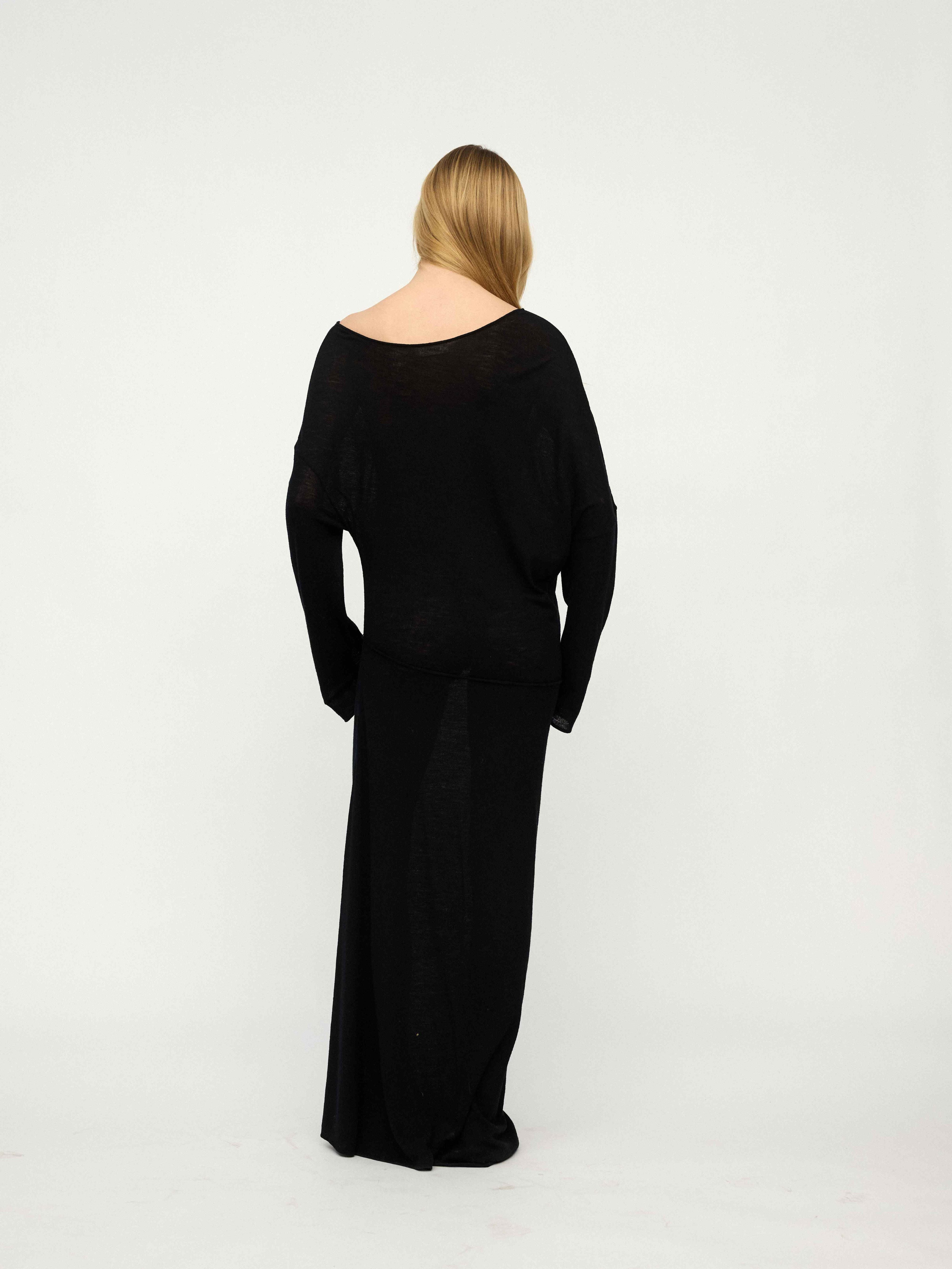 PREAW25 - JET BLACK COBIA DRESS
