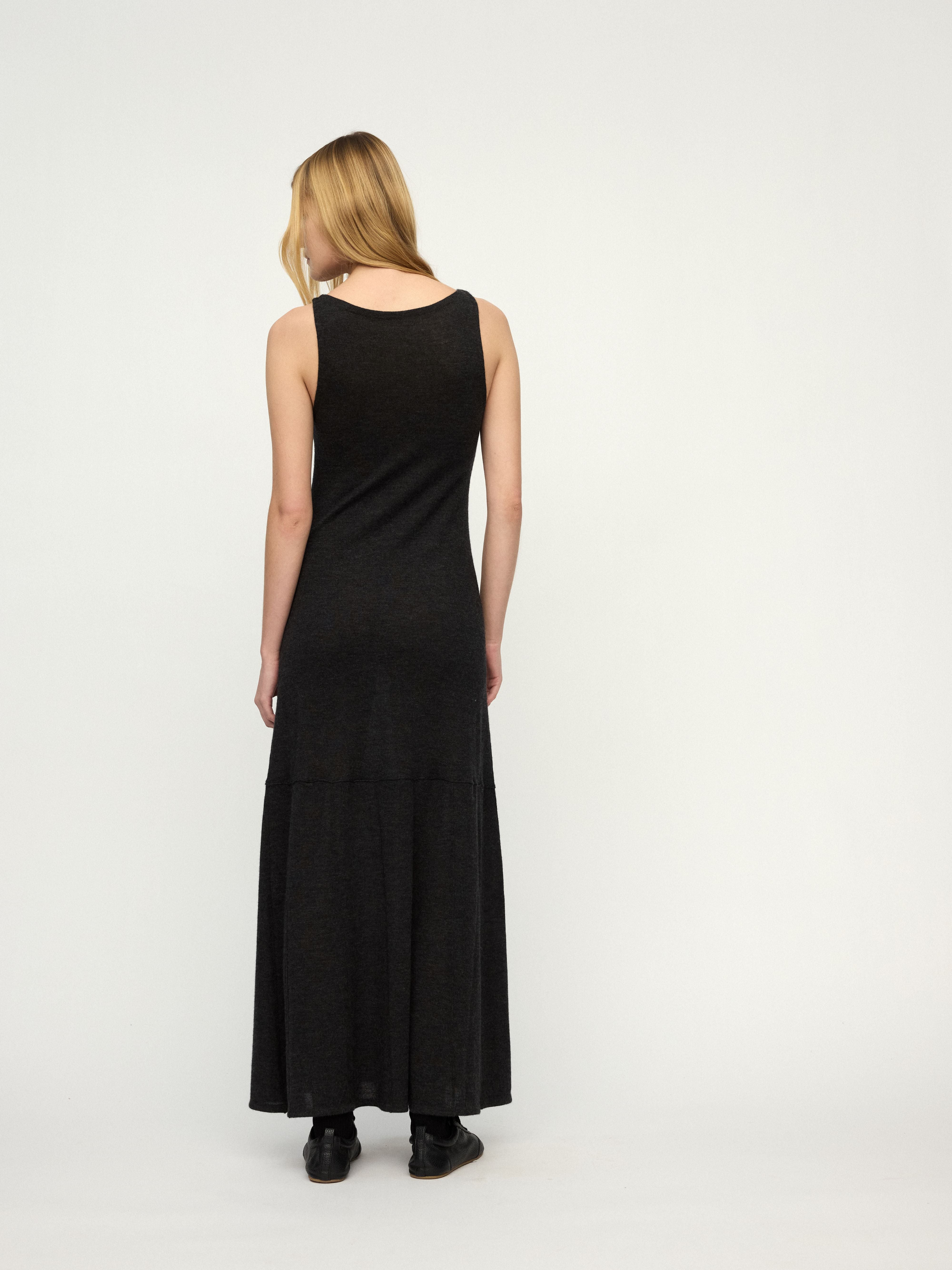 PREAW25 - DARK GREY BOUVET DRESS