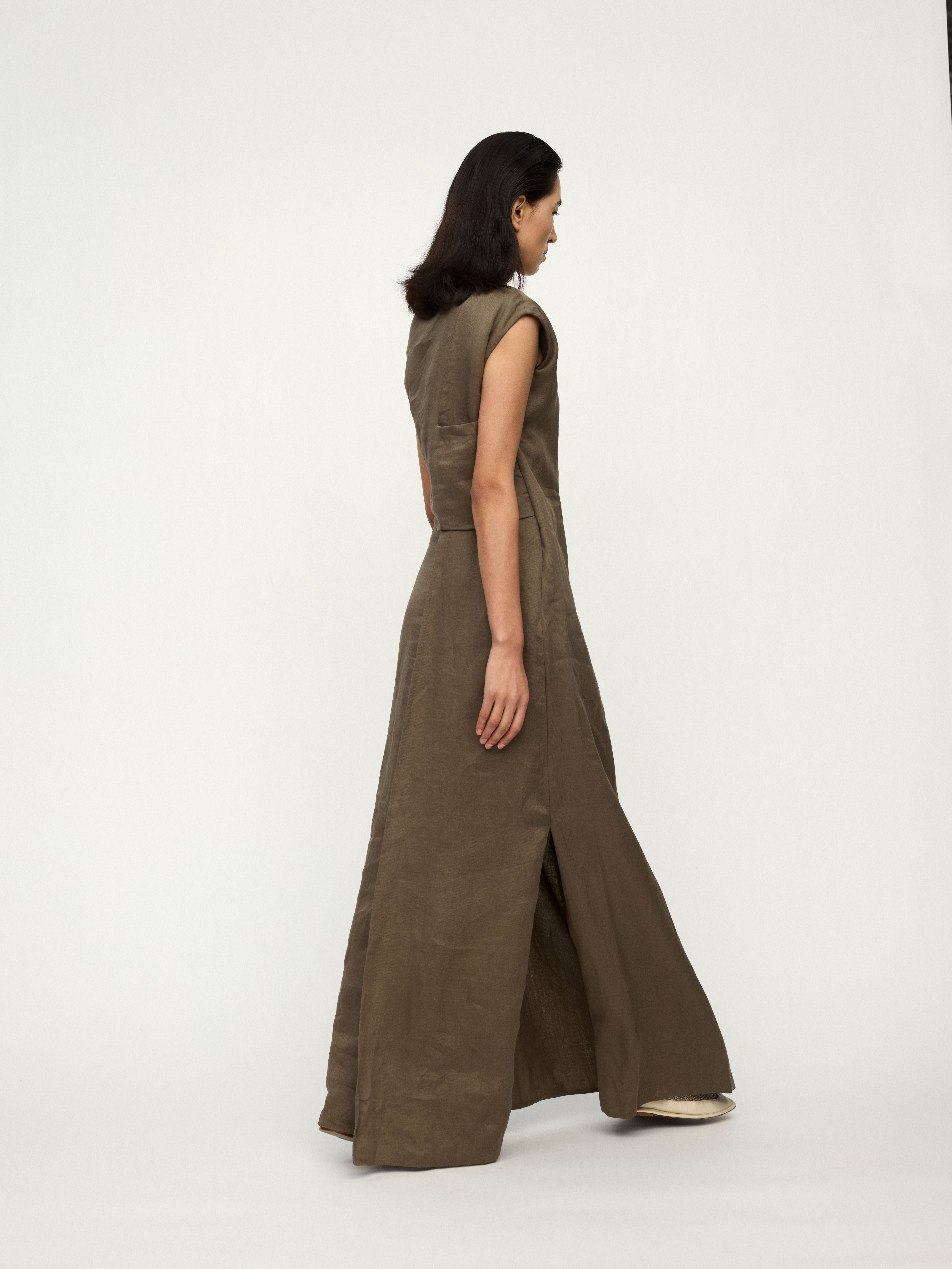 PREAW25 - WOOD ILHA DRESS