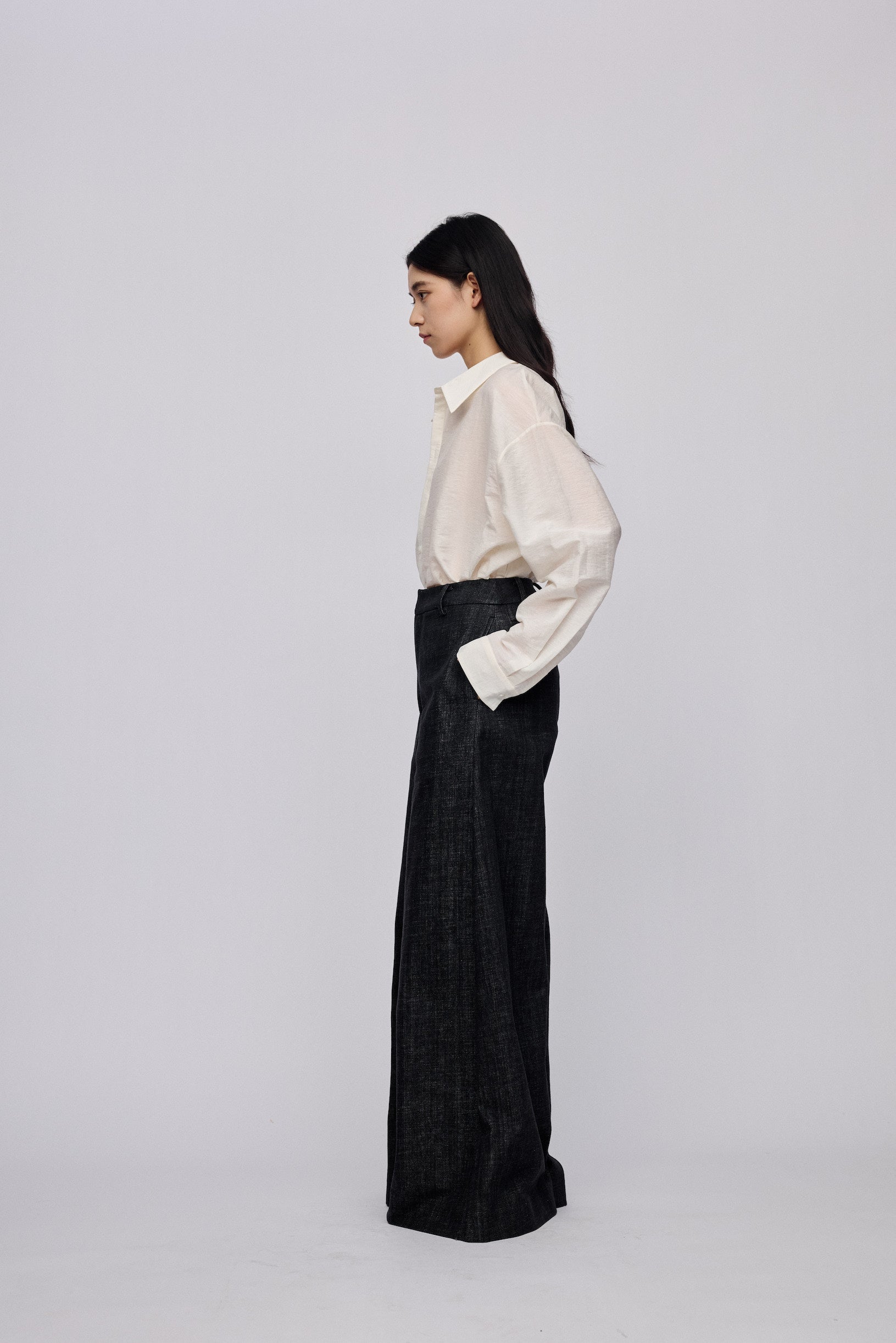 PRE SS25 - STONE DIAGNAL PANTS