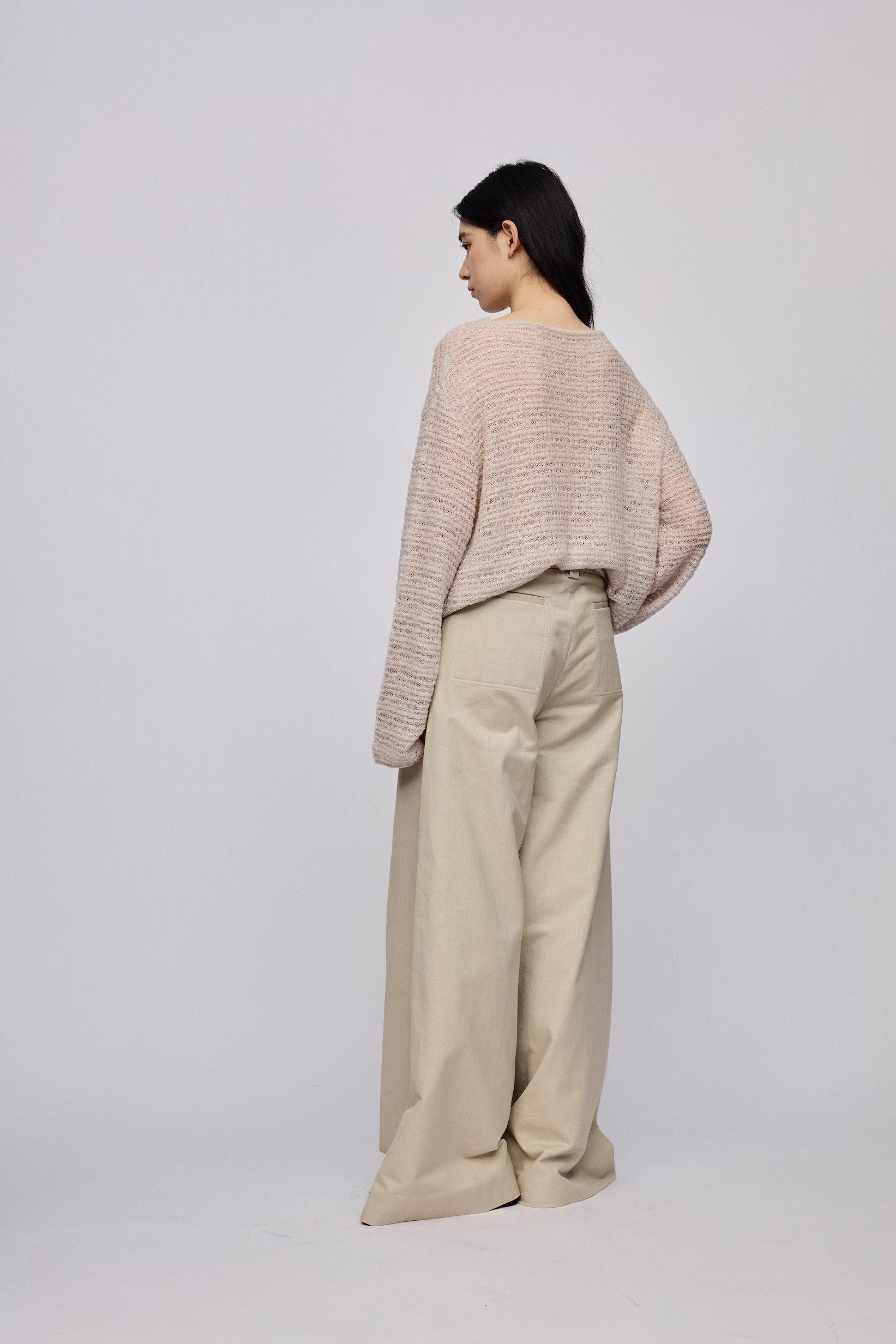 PRE SS25 - HESSIAN BEIGE DIAGNAL PANTS