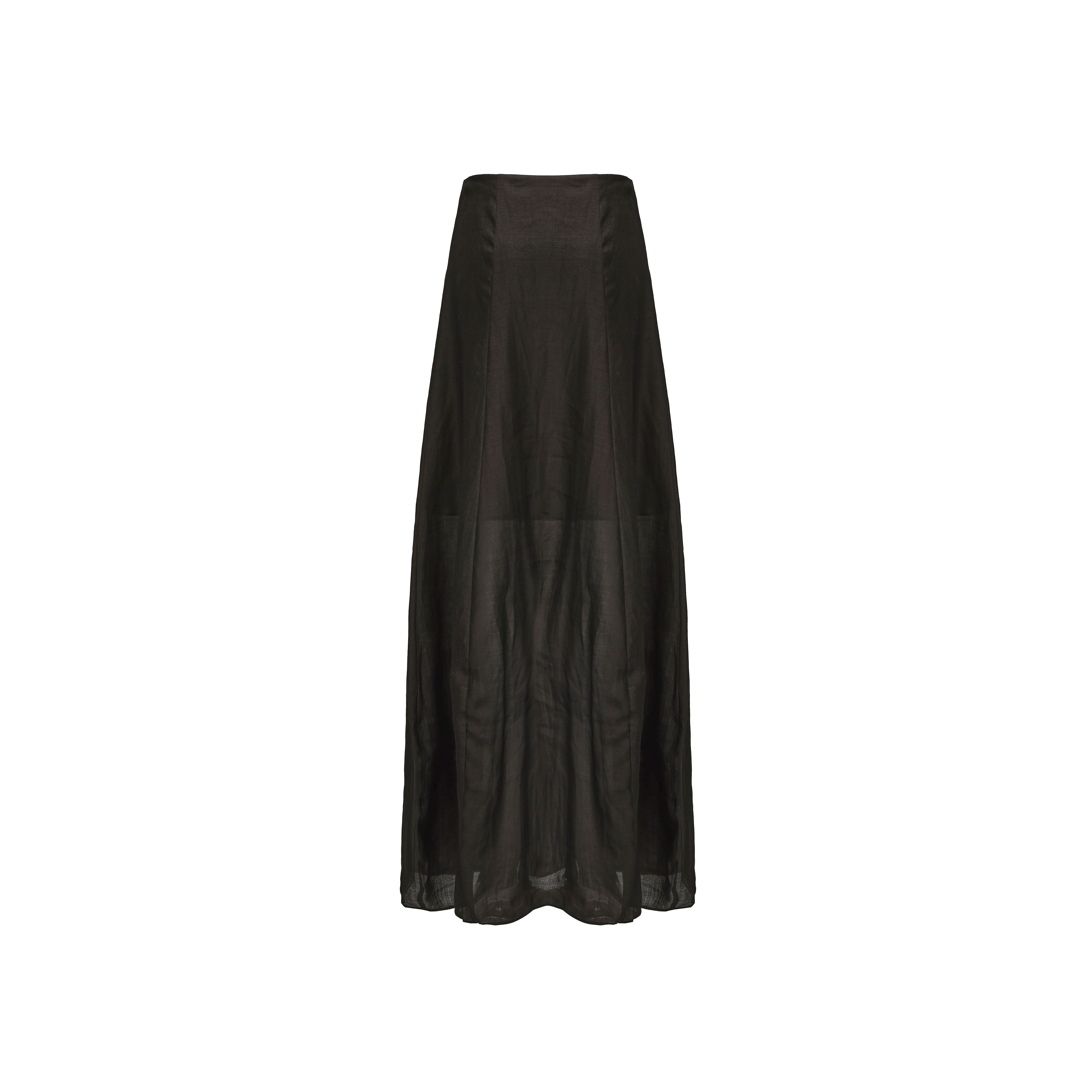 PREAW25 - CHARCOAL COCOON SKIRT