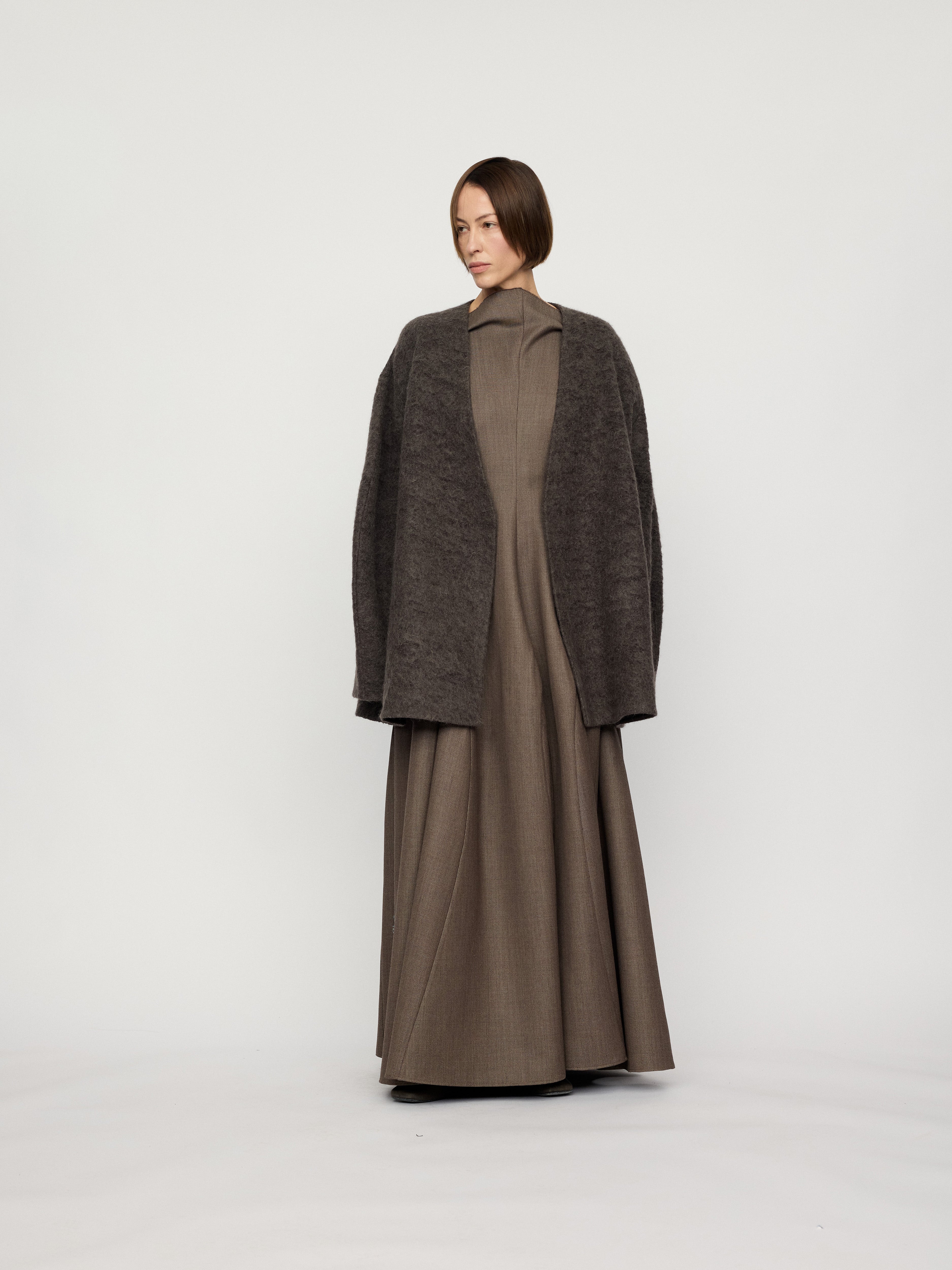 PREAW26 - UMBER COCOON JACKET