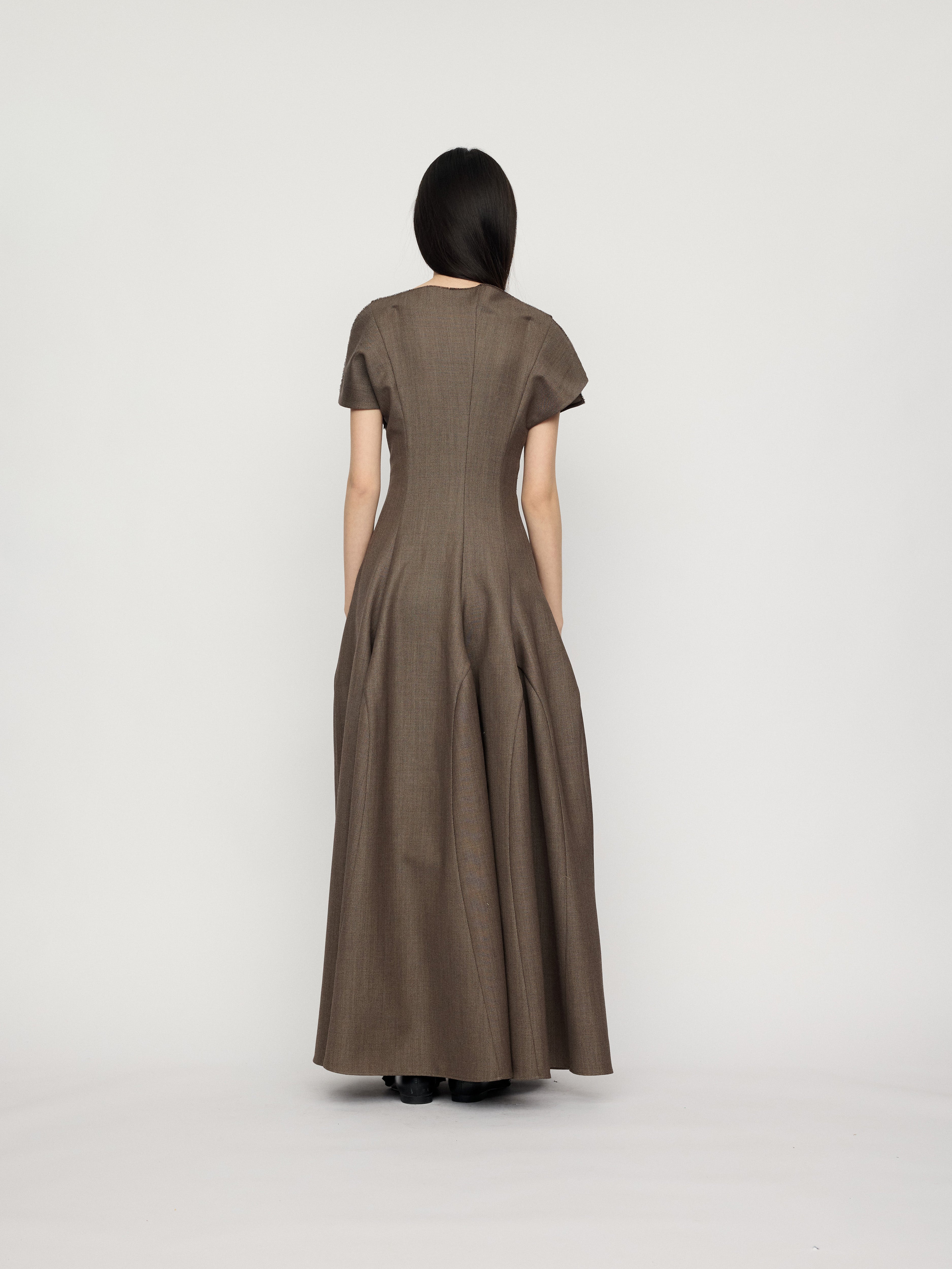 PREAW26 - ASH LIMESTONE ELARA DRESS