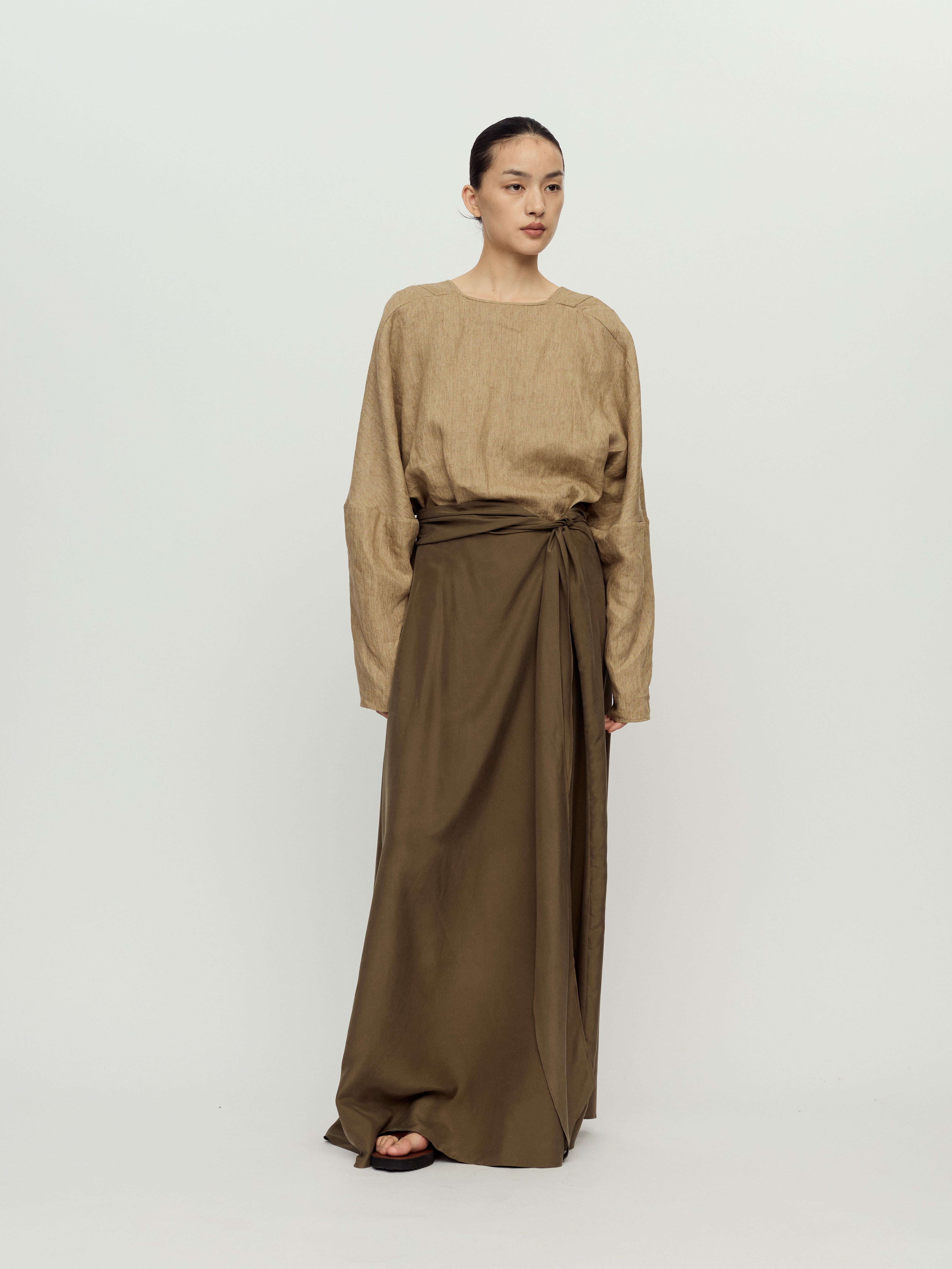 PRESS26 - OLIVE TULA WRAP SKIRT