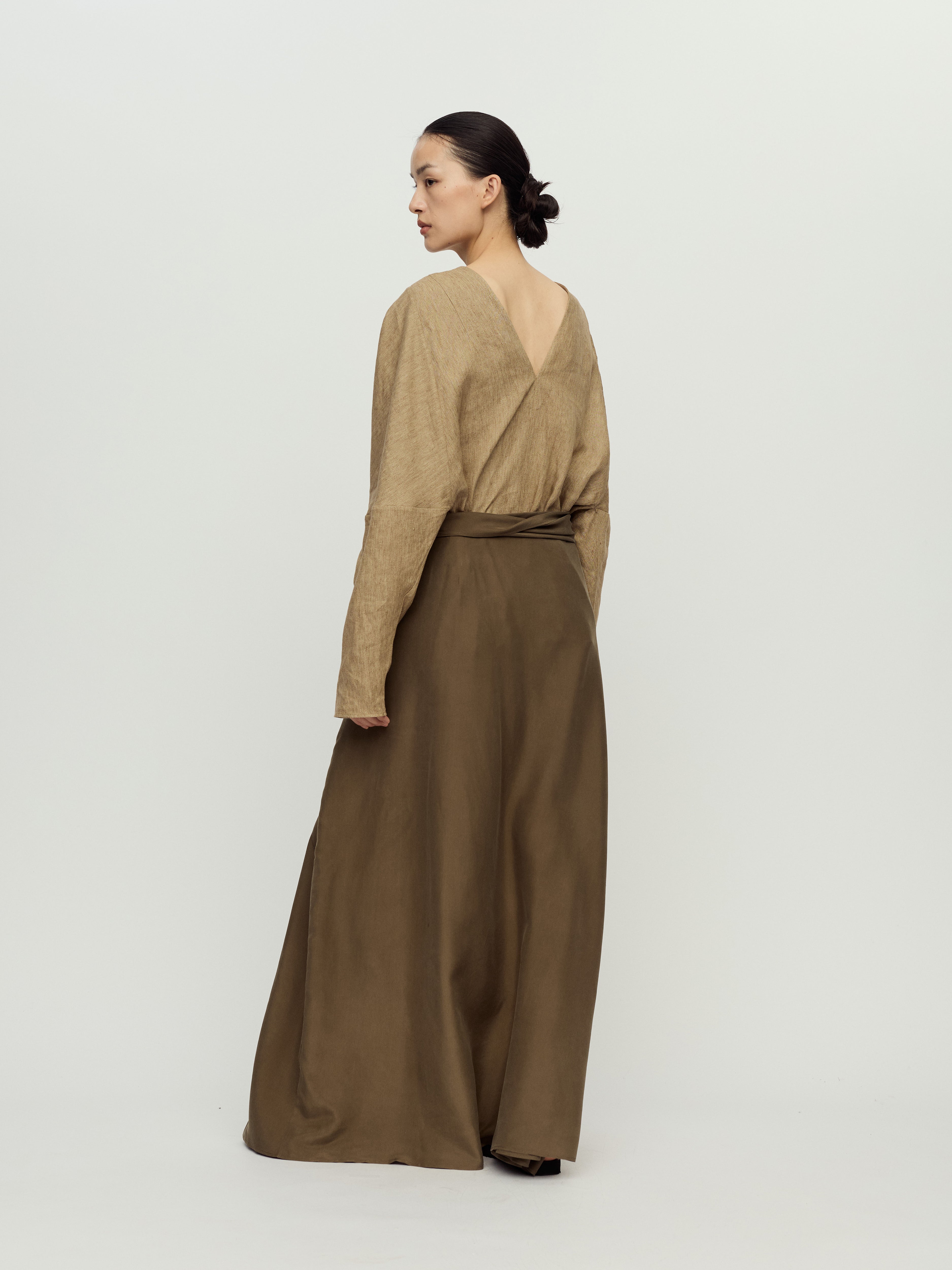 PRESS26 - OLIVE TULA WRAP SKIRT