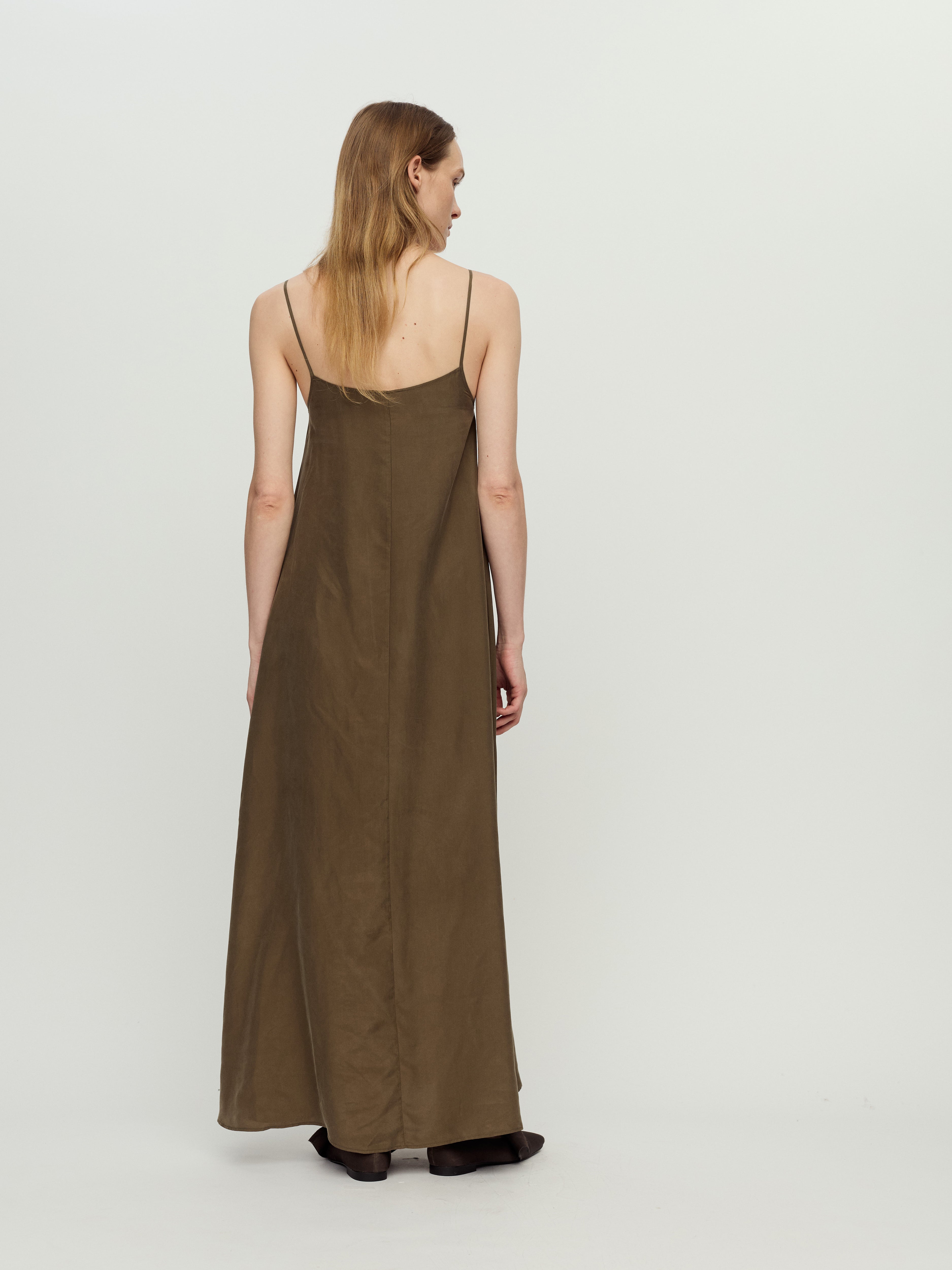 PRESS26 - OLIVE EVIA SLIP DRESS