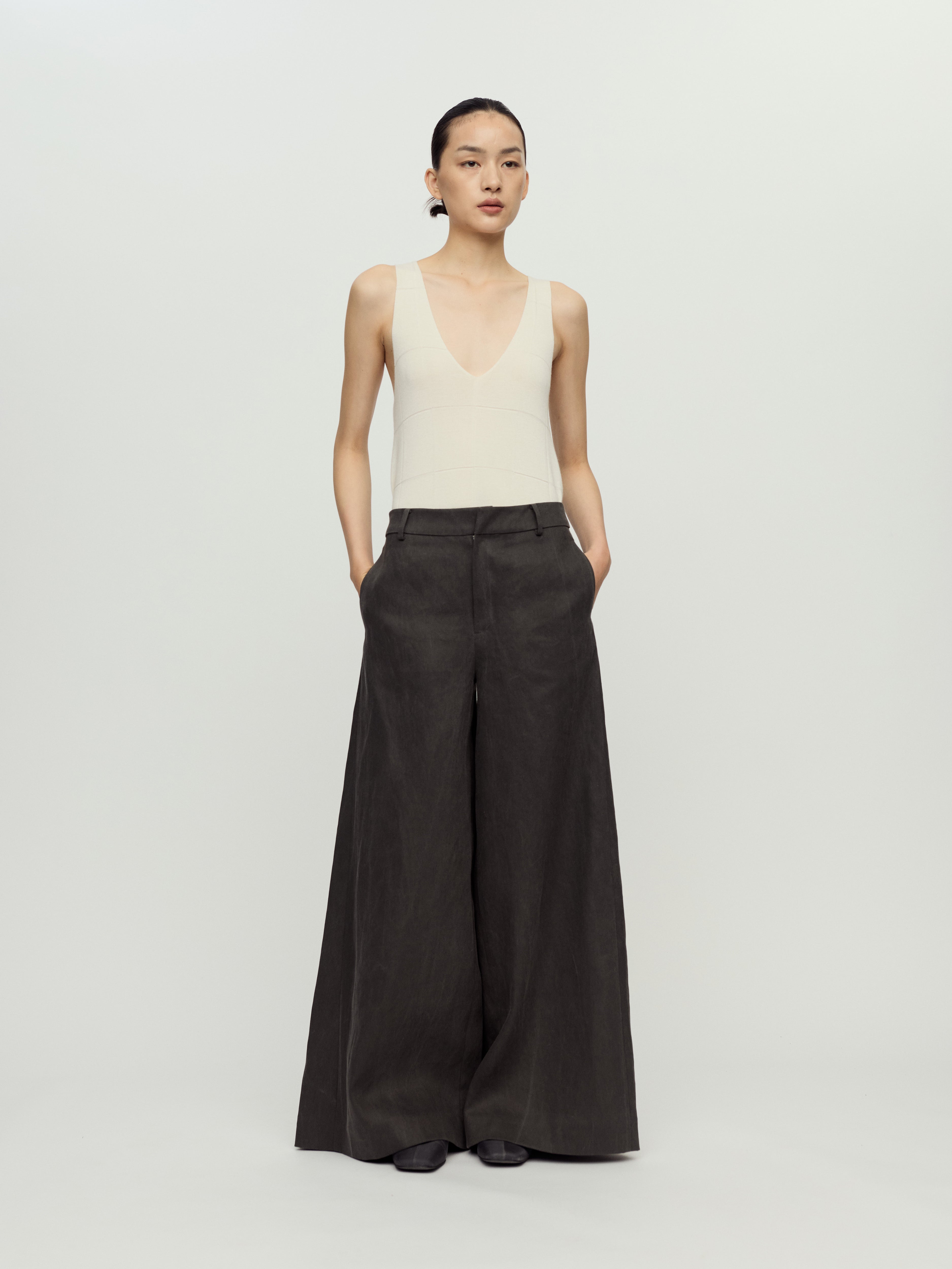 PRESS26 - GRAPHITE DIAGNAL PANTS