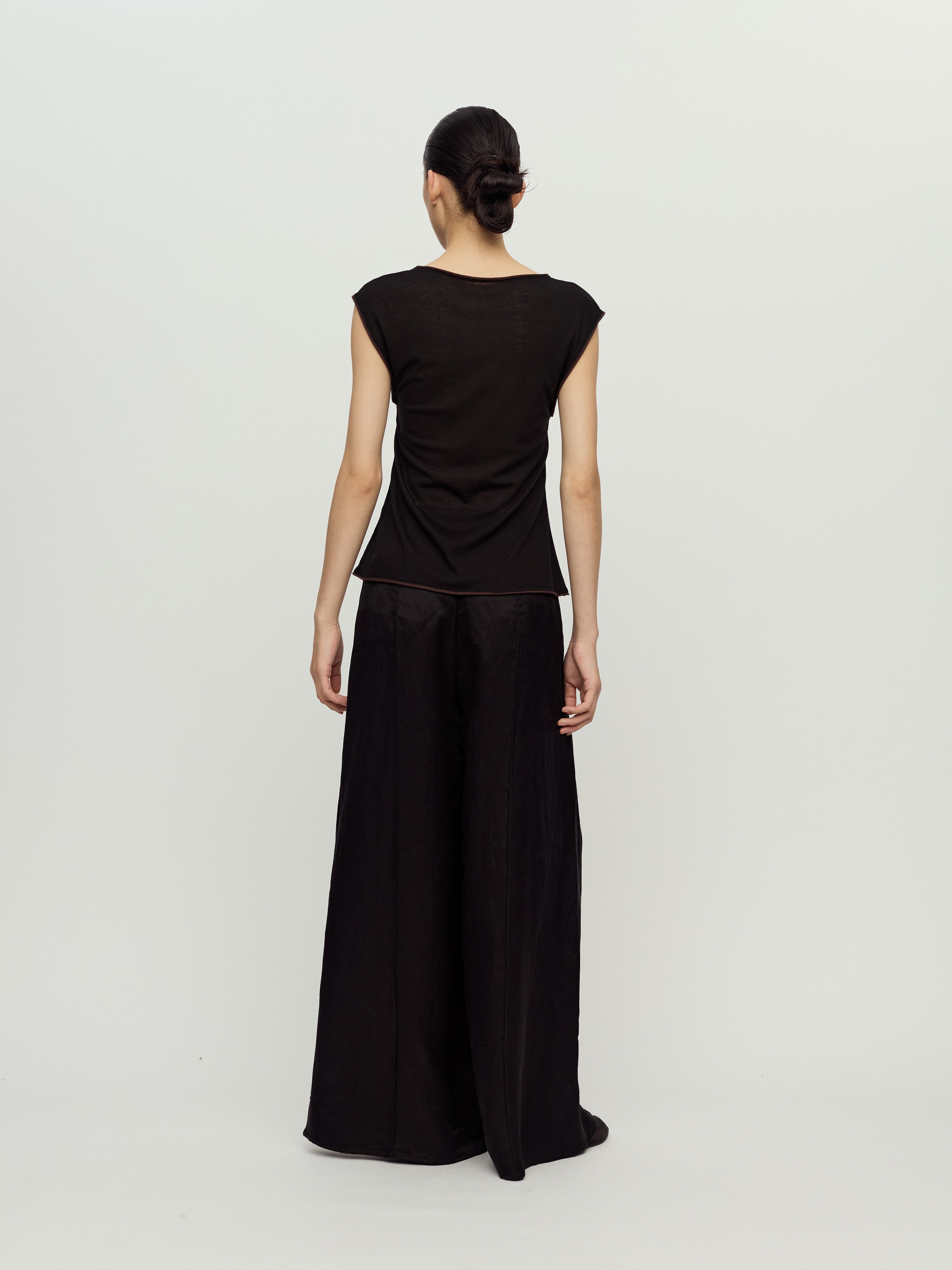 PRESS26 - CHARCOAL YORA TOP