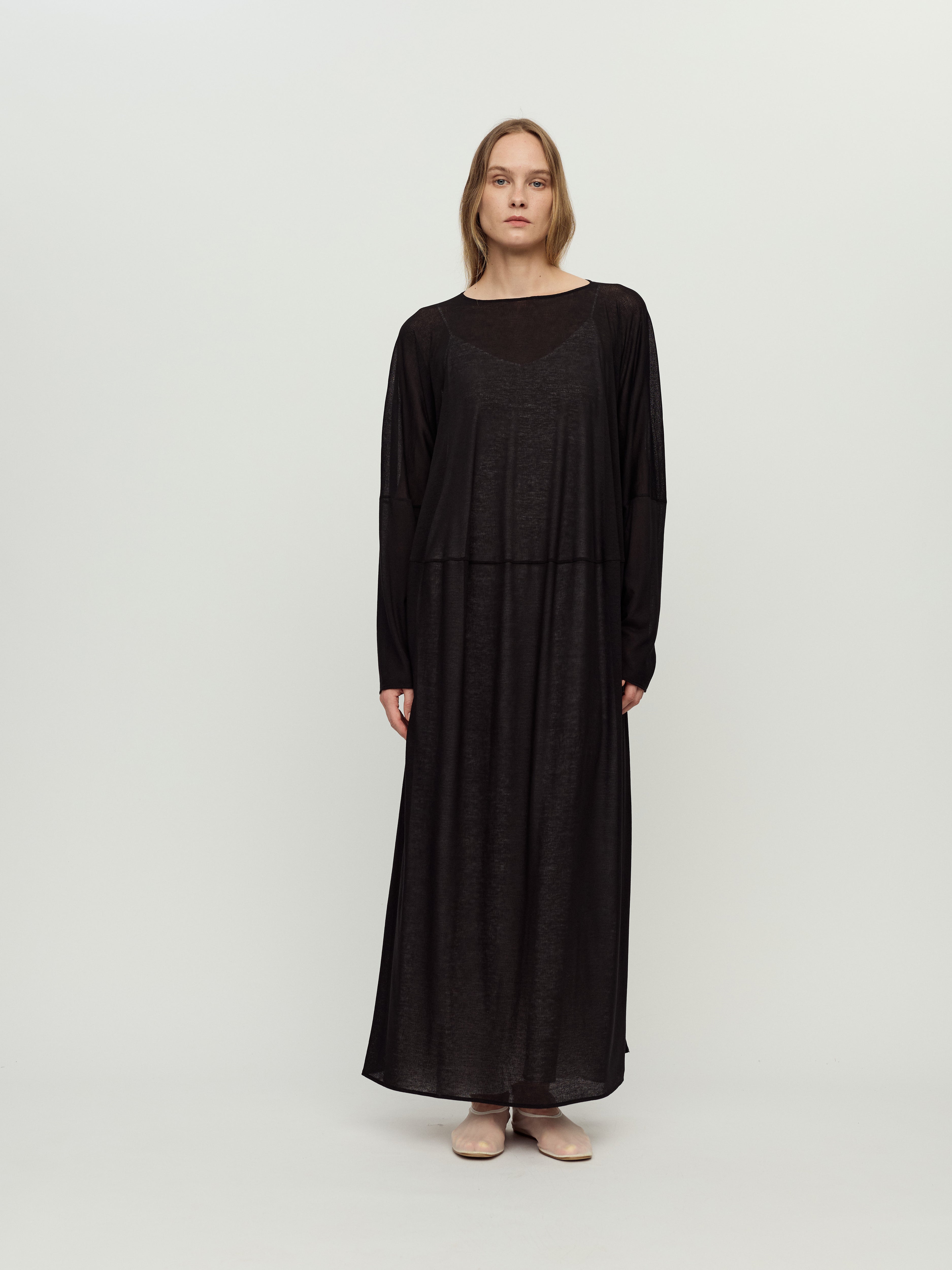 PRESS26 - CHARCOAL SOMA DRESS