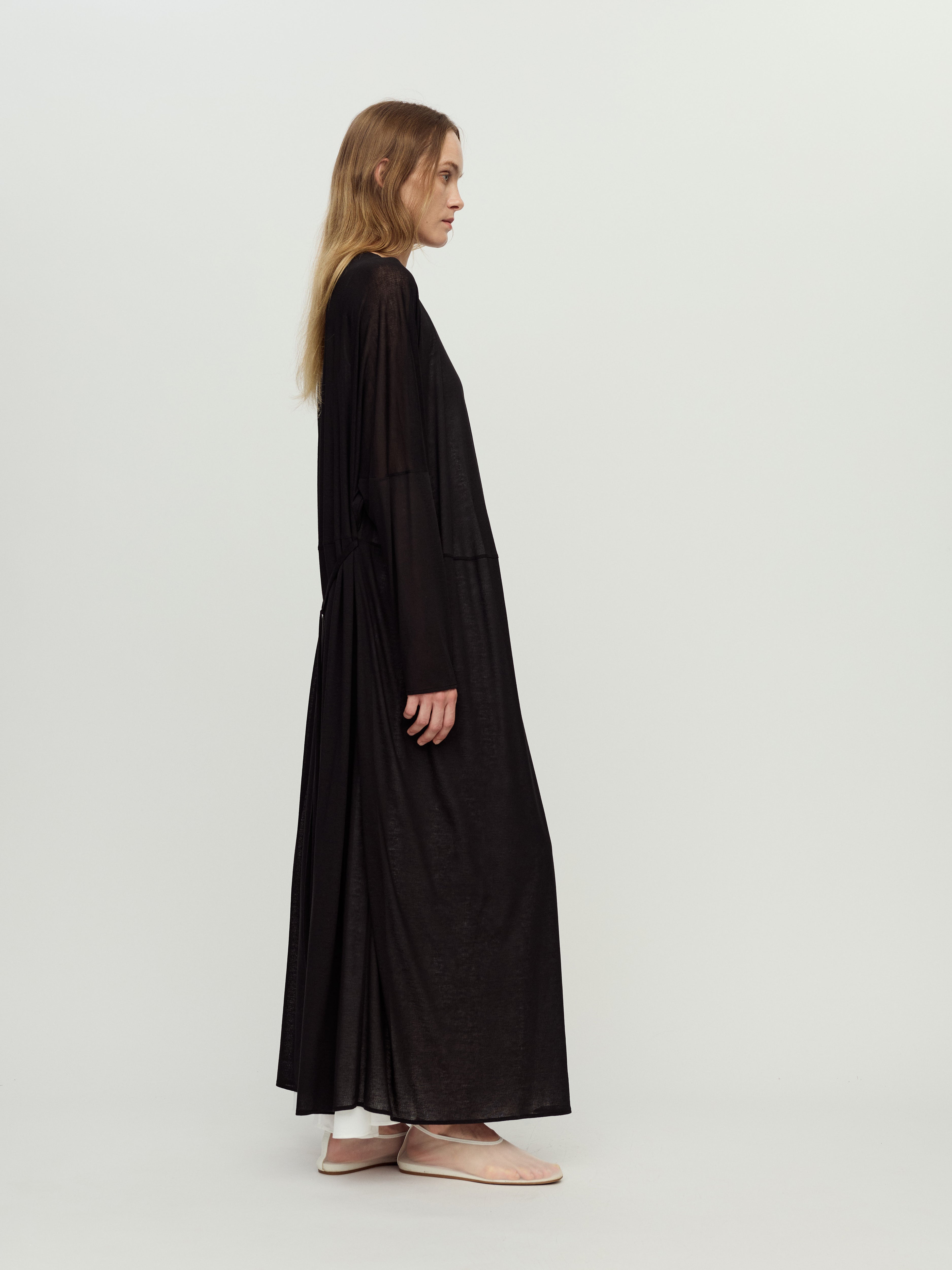 PRESS26 - CHARCOAL SOMA DRESS