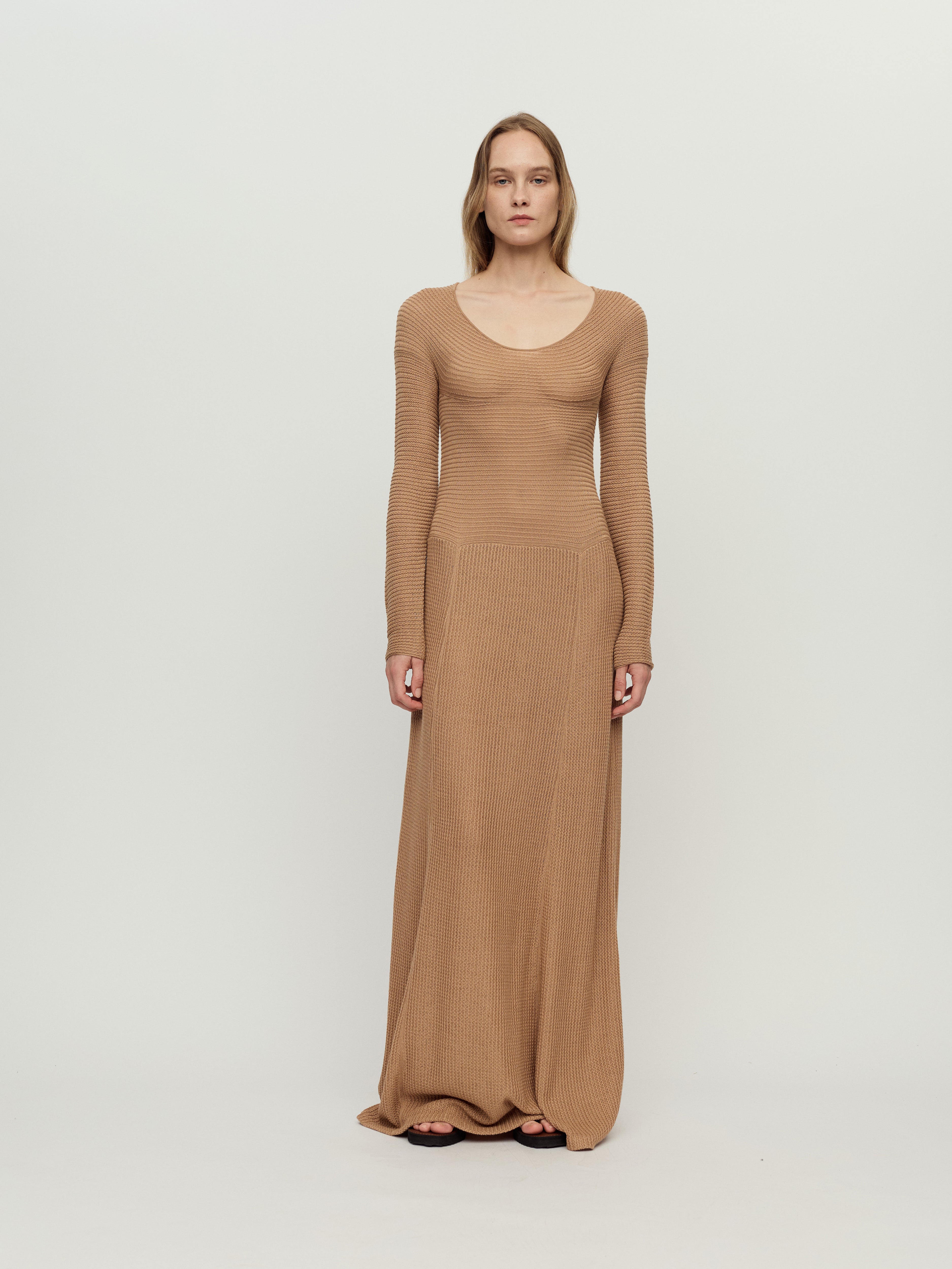 PRESS26 - LATTE SELA DRESS