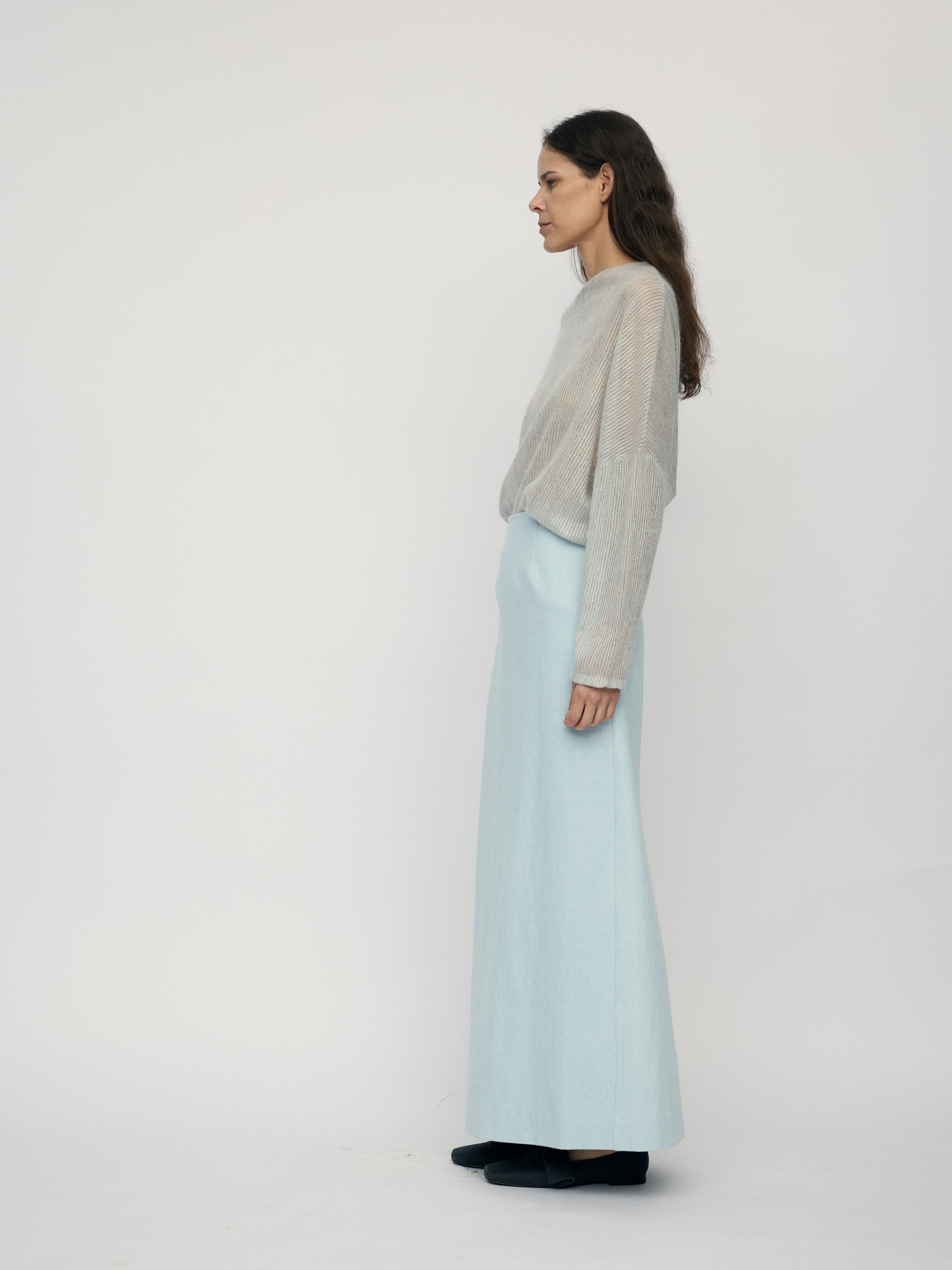 SS26 - 4PM BLUE PENCIL SKIRT