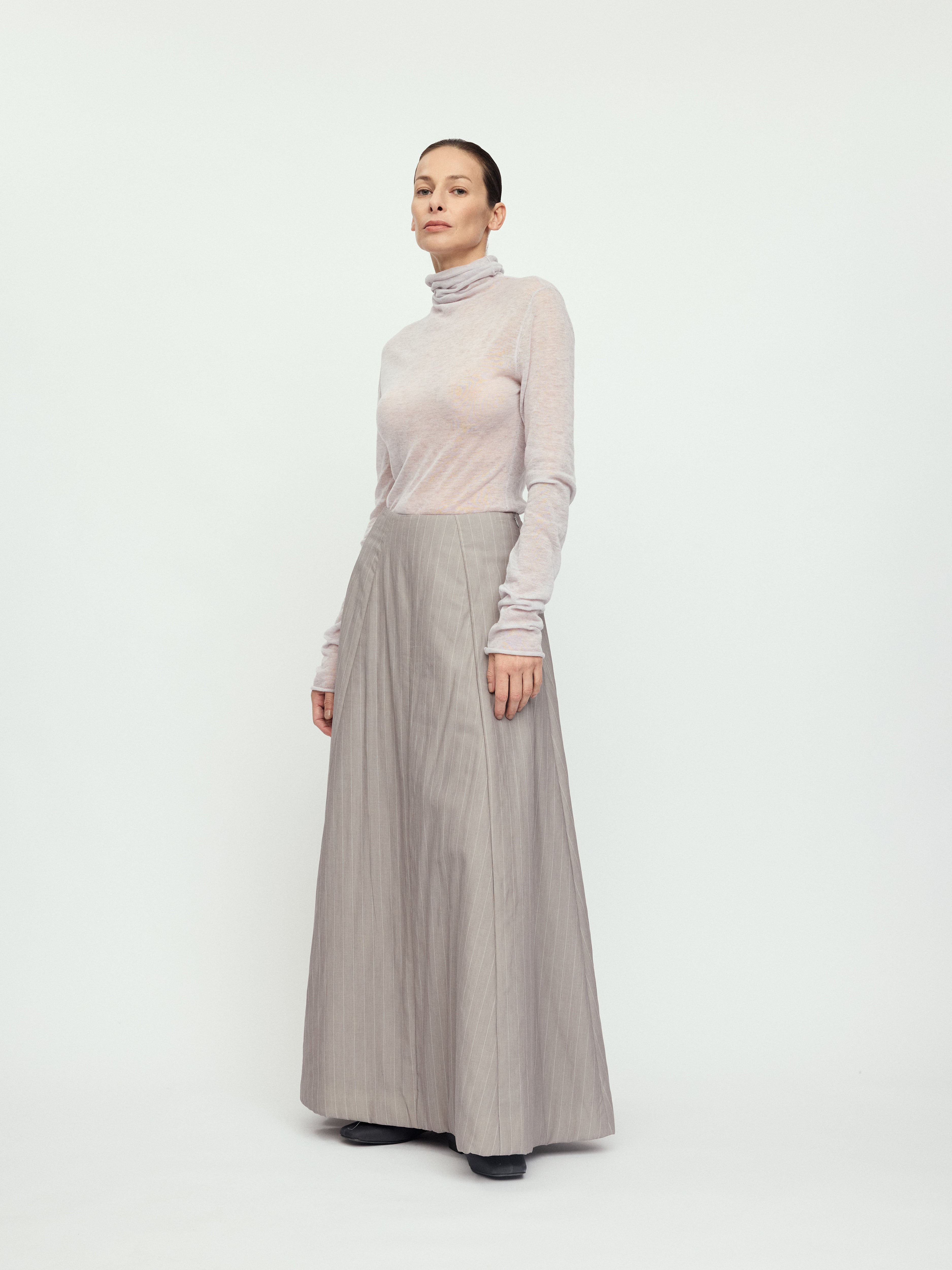 AW25 - GRAPHITE GRAY PADDED EIRA SKIRT