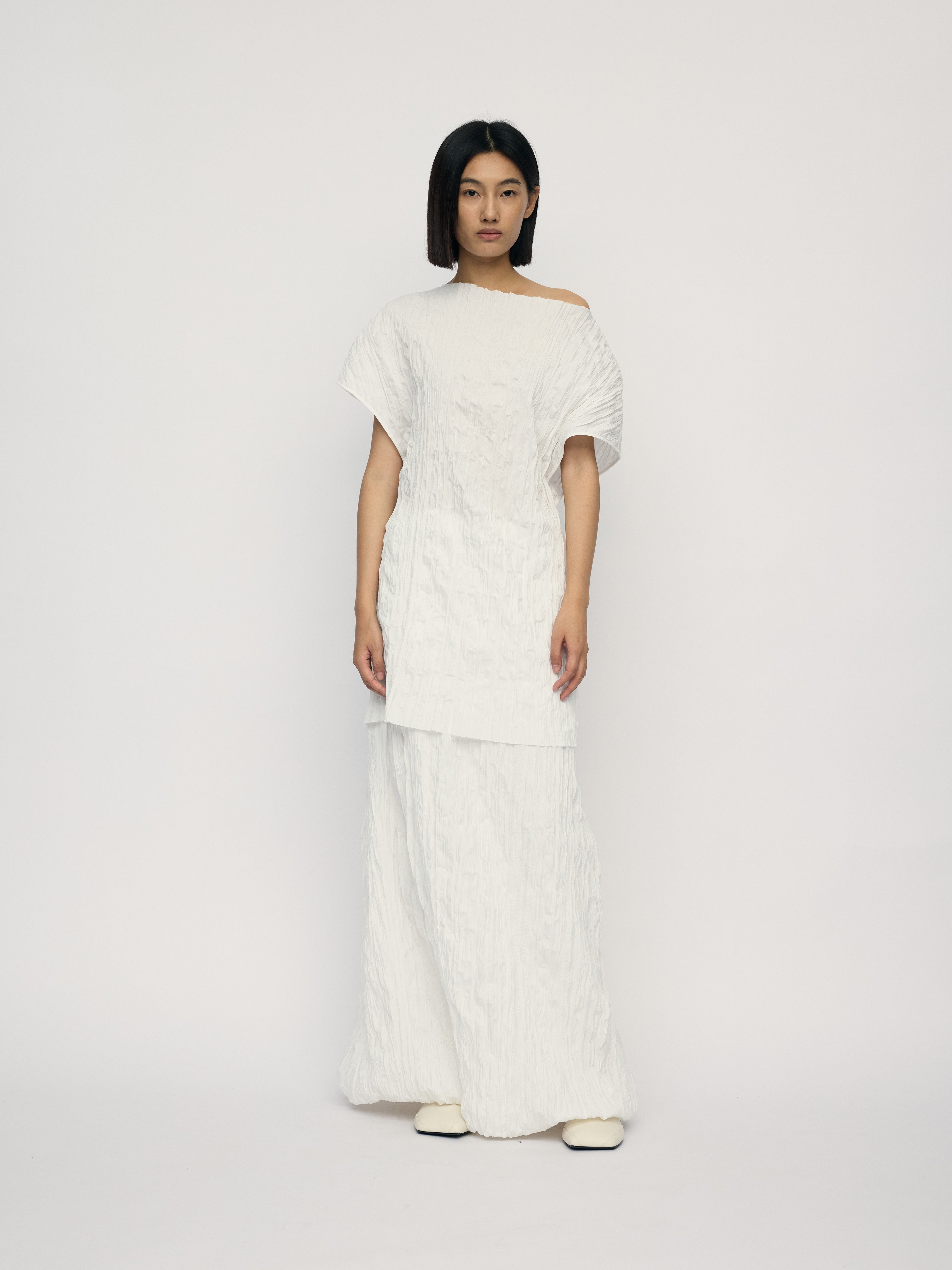 SS26 - OFFWHITE LENO TOP