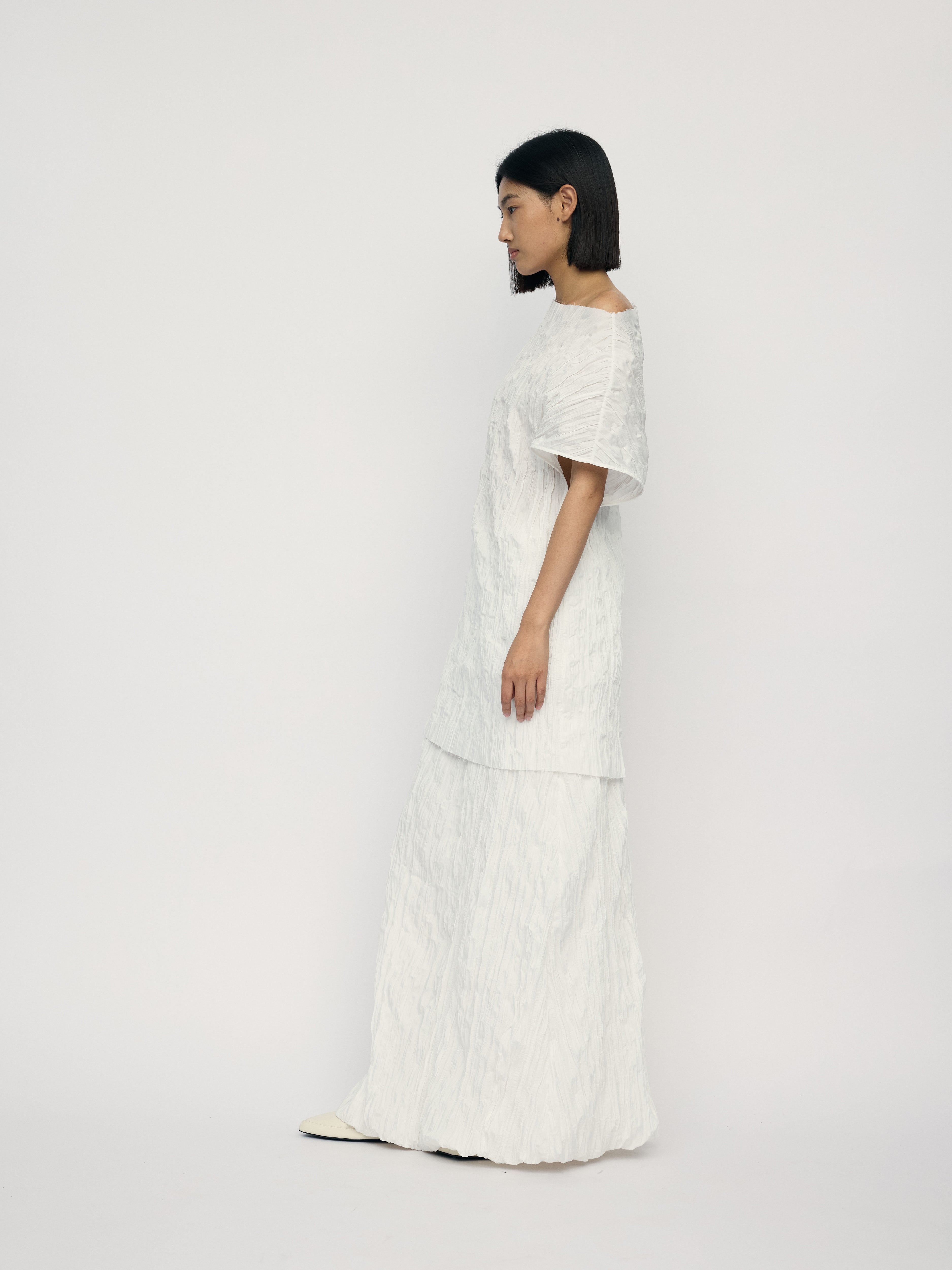 SS26 - OFFWHITE LENO TOP