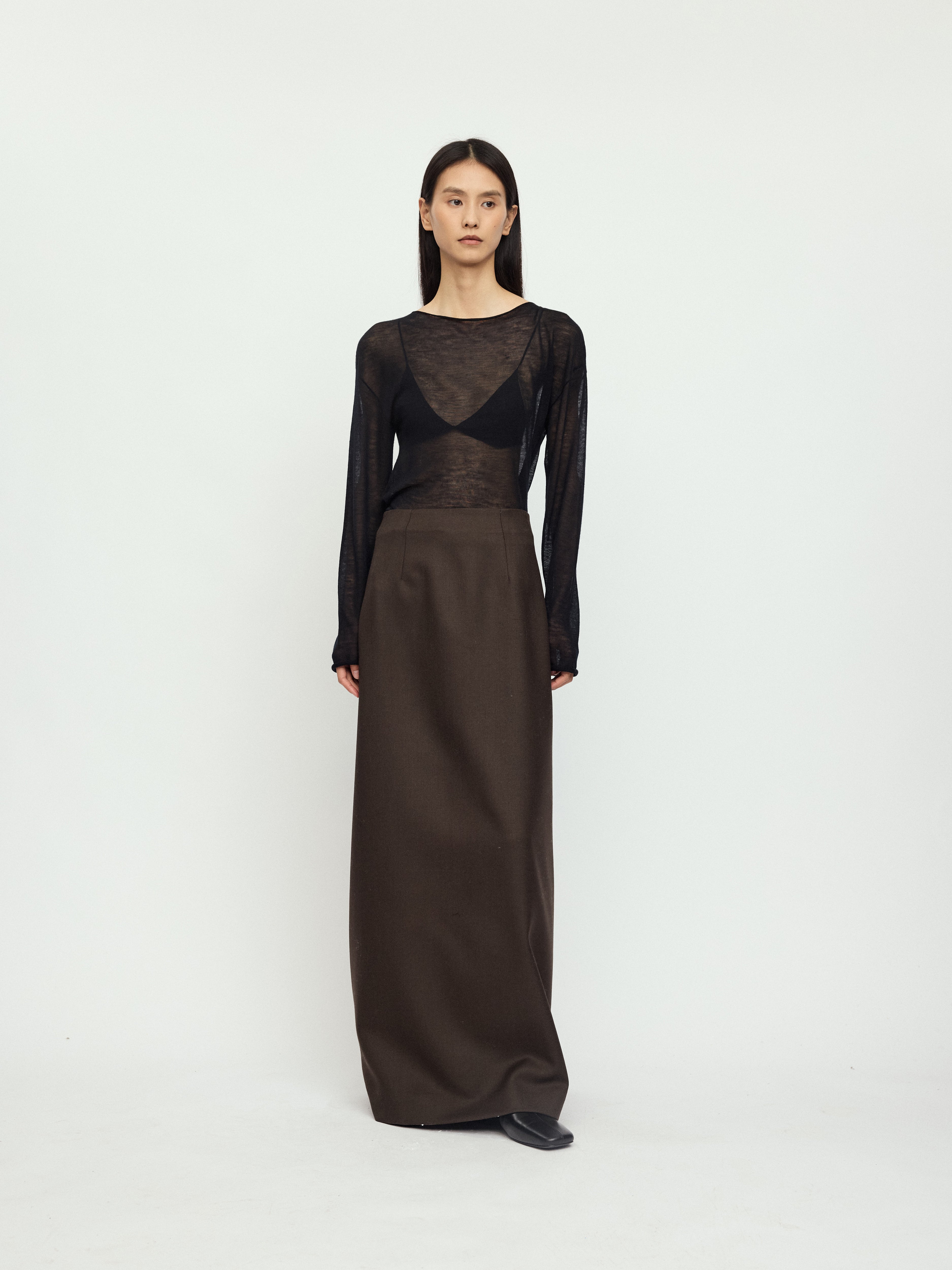 AW25 - CEDARWOOD TILE PENCIL SKIRT
