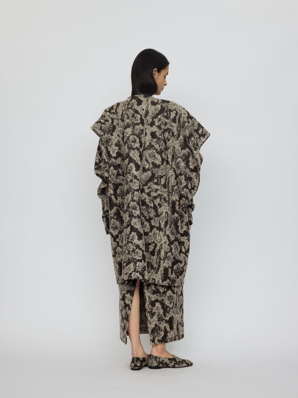AW26 - WARM FLINT MAUKE CAPE COAT