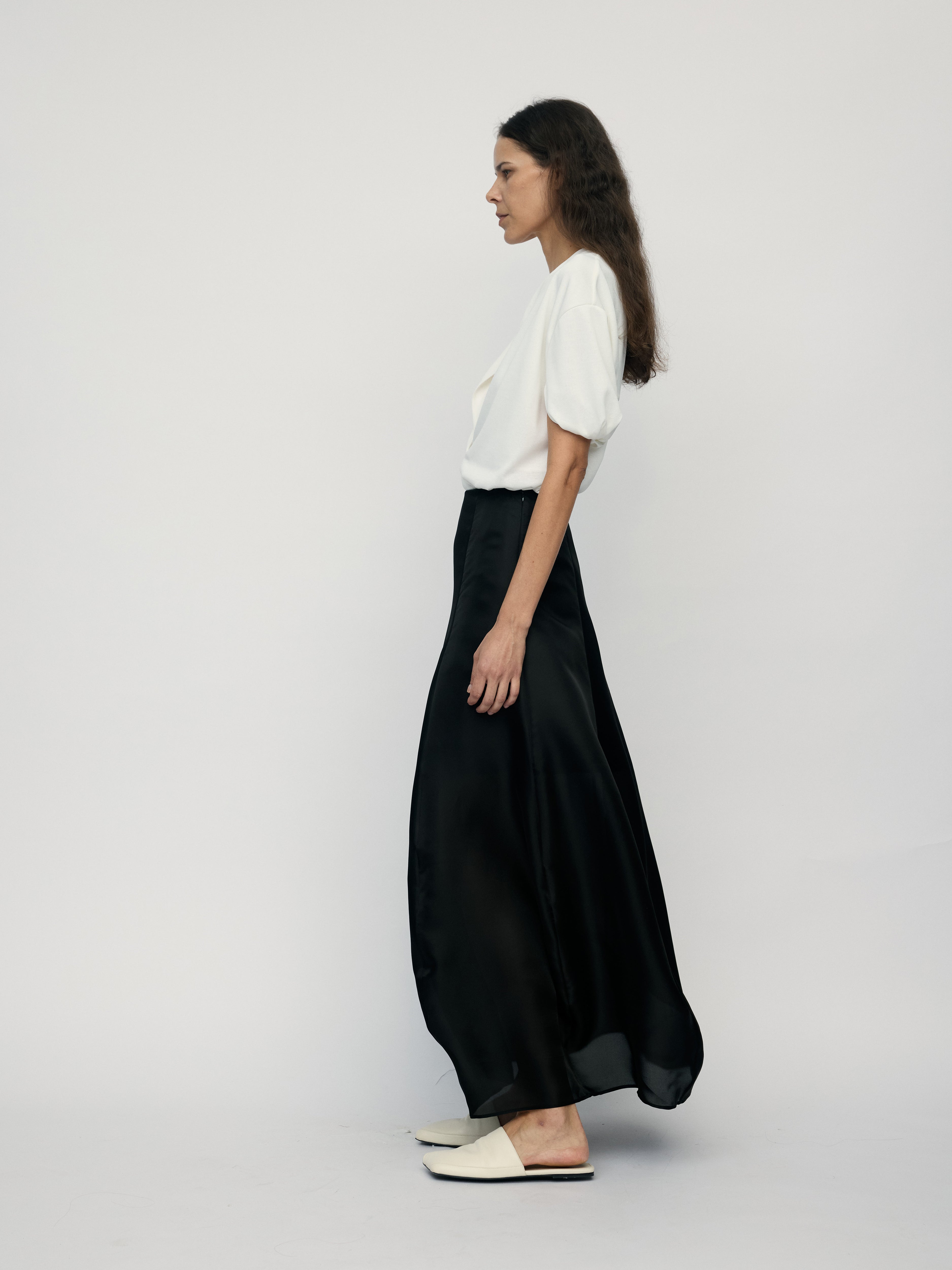 SS26 - EBONY COCOON SKIRT