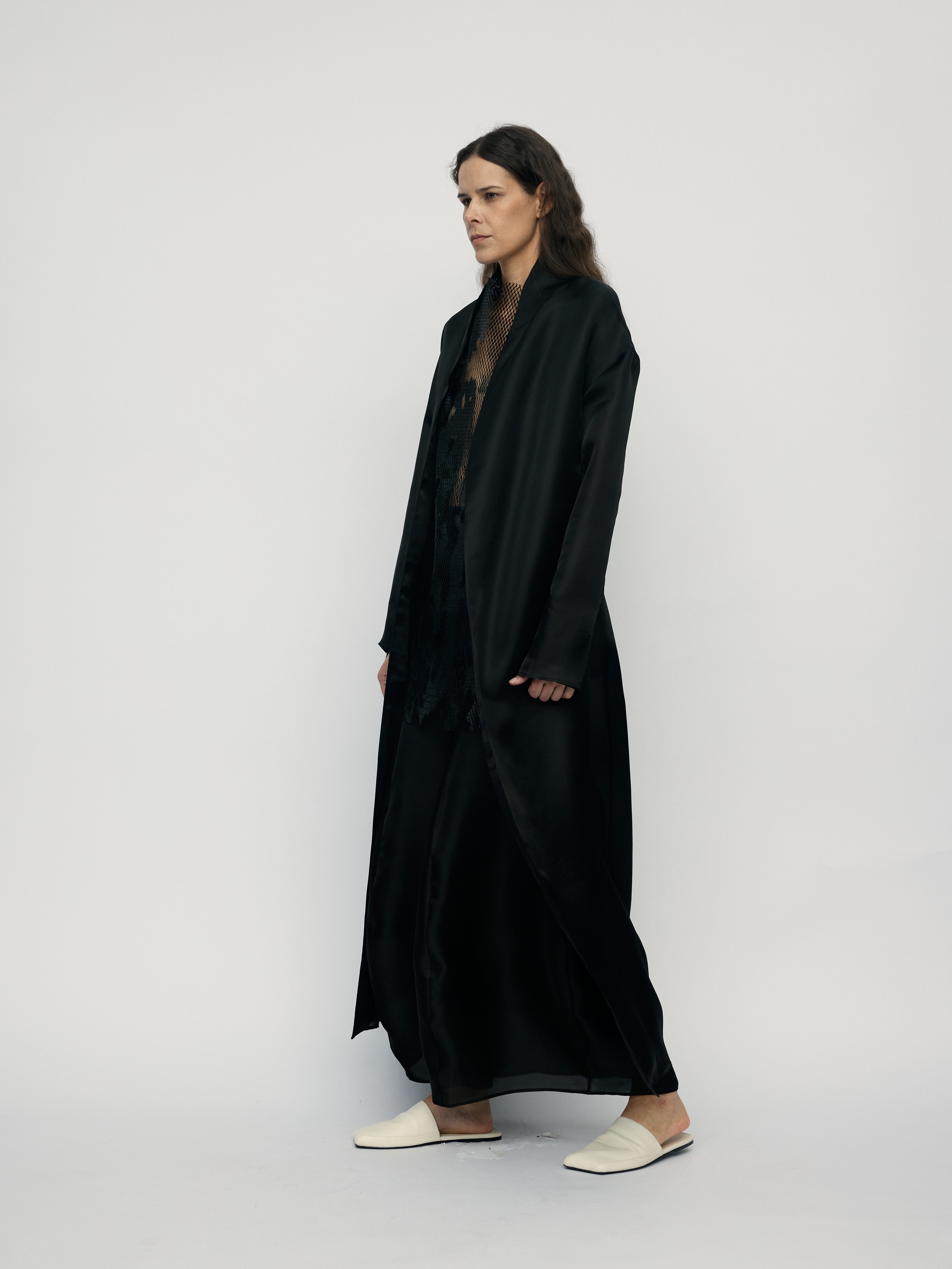 SS26 - EBONY PRAS LONG TRENCH