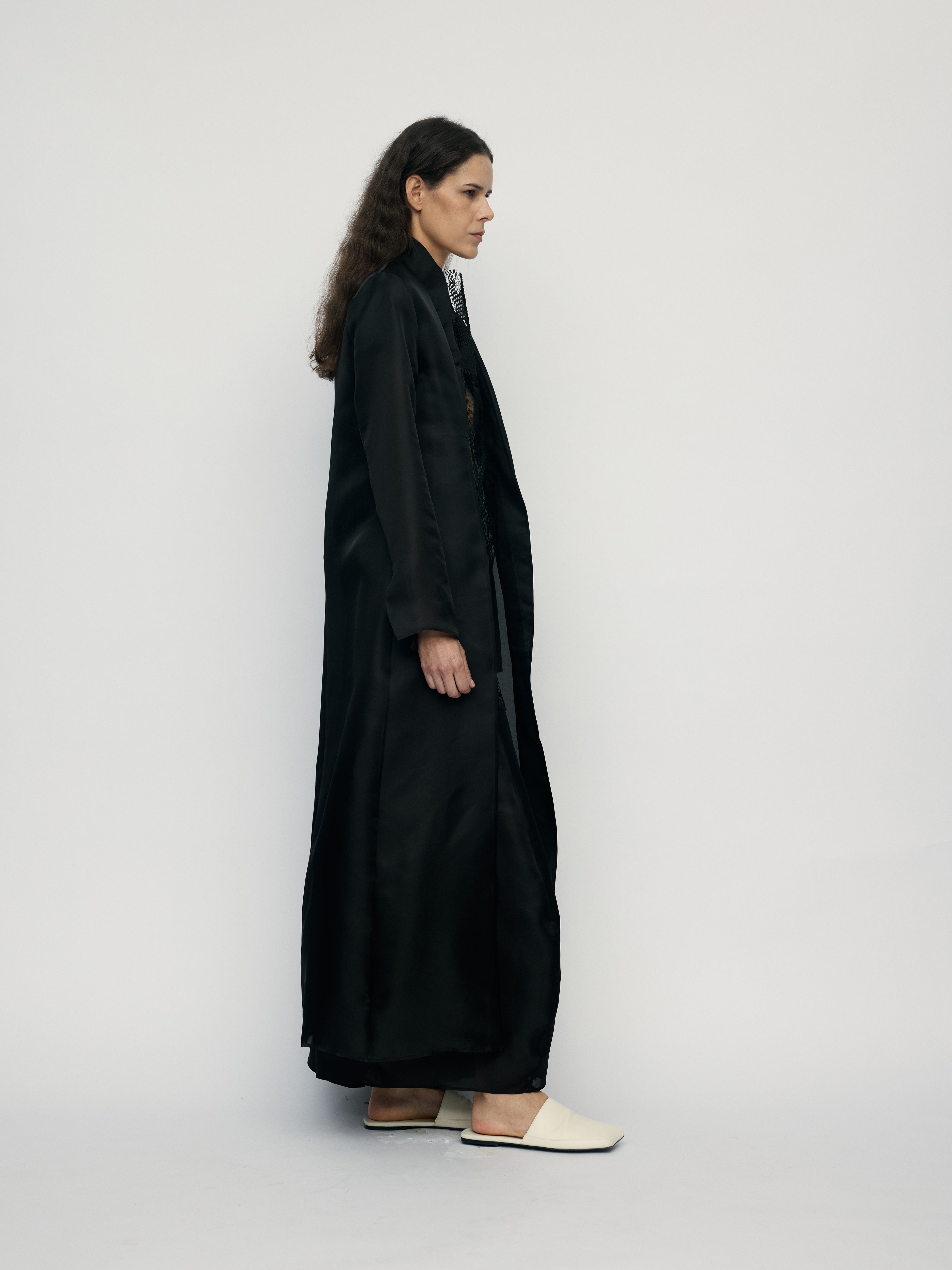SS26 - EBONY PRAS LONG TRENCH