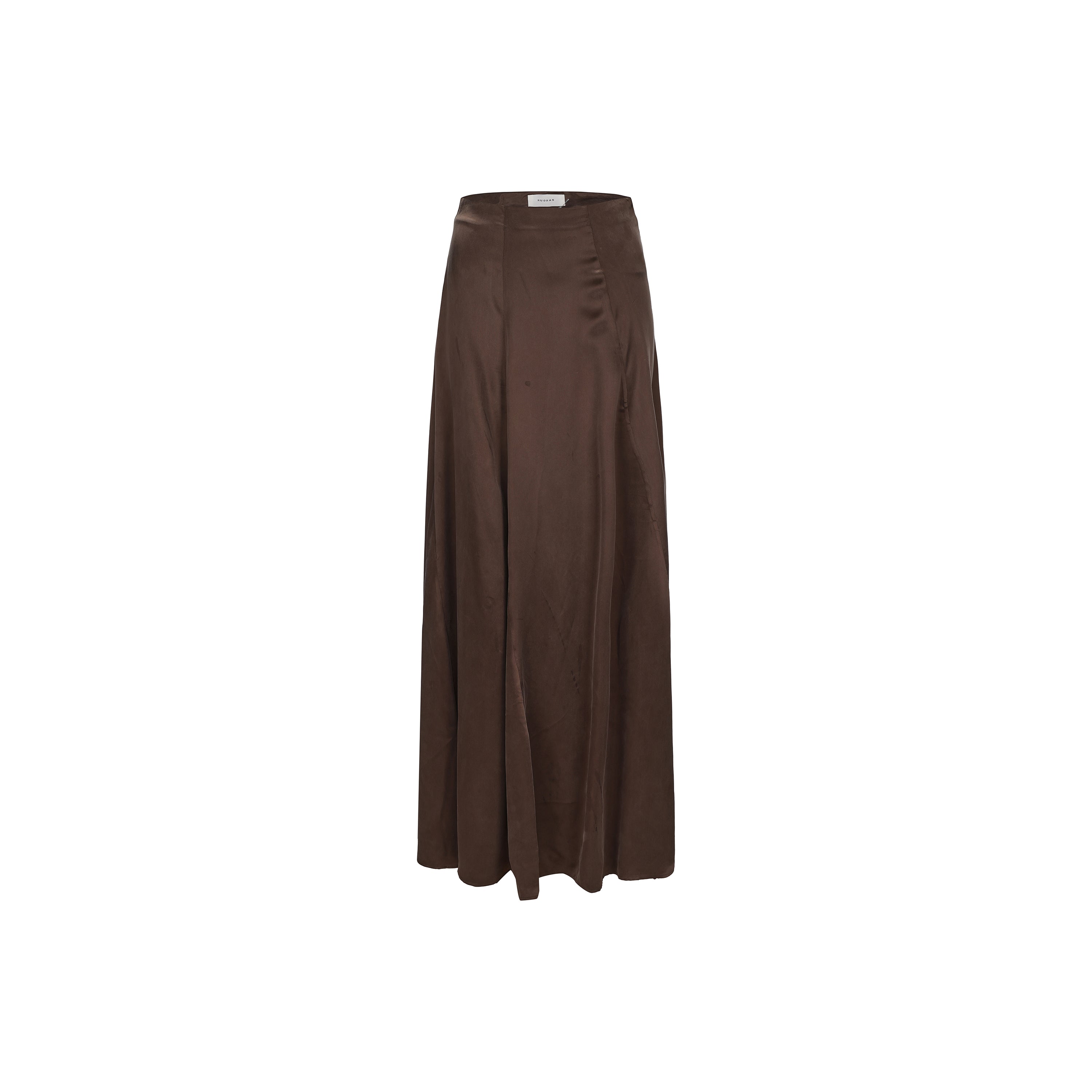 SS26 - COGNAC ASSU BIAS CUT SKIRT