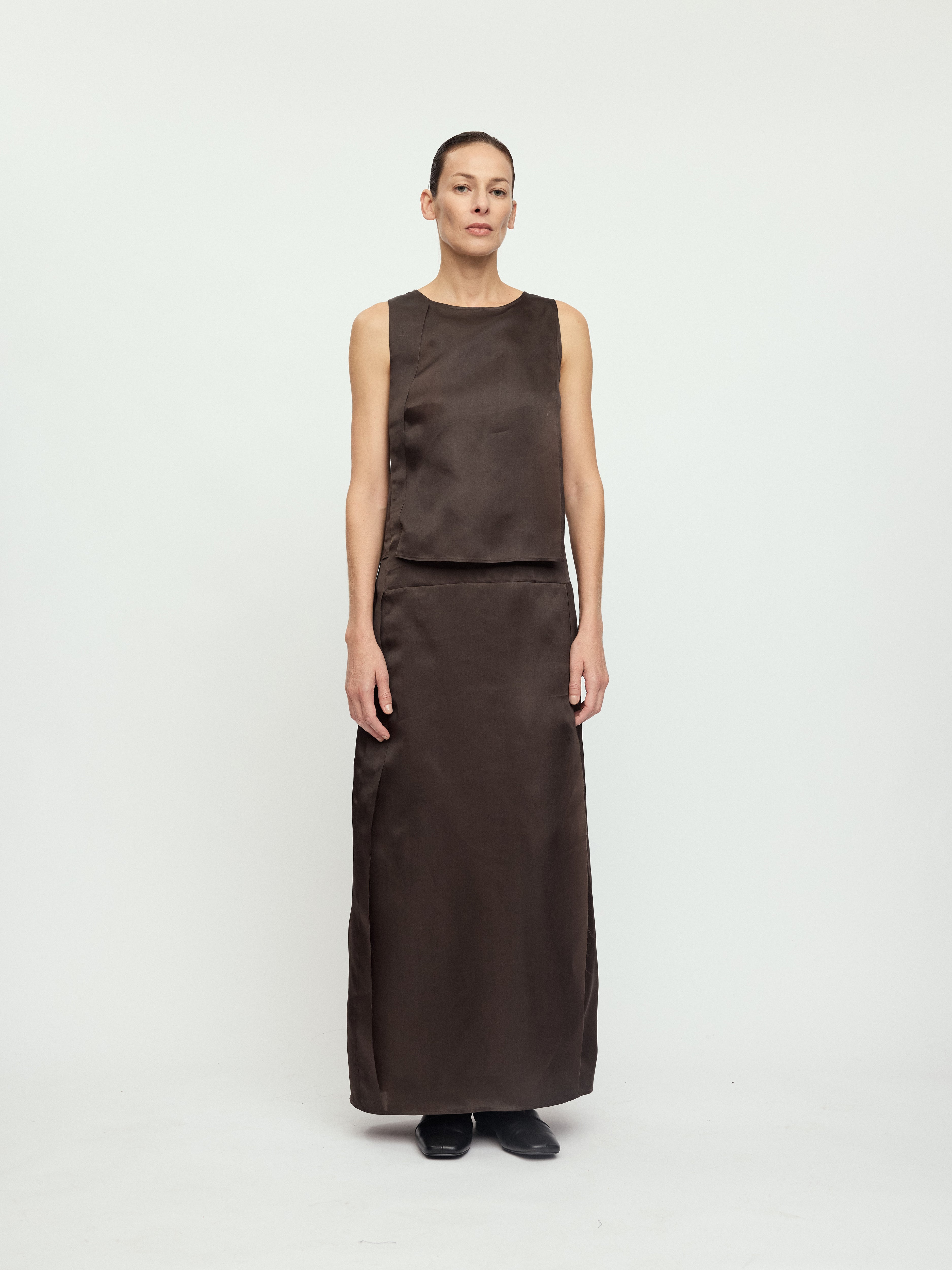AW25 - SABLE BROWN NISA DRESS
