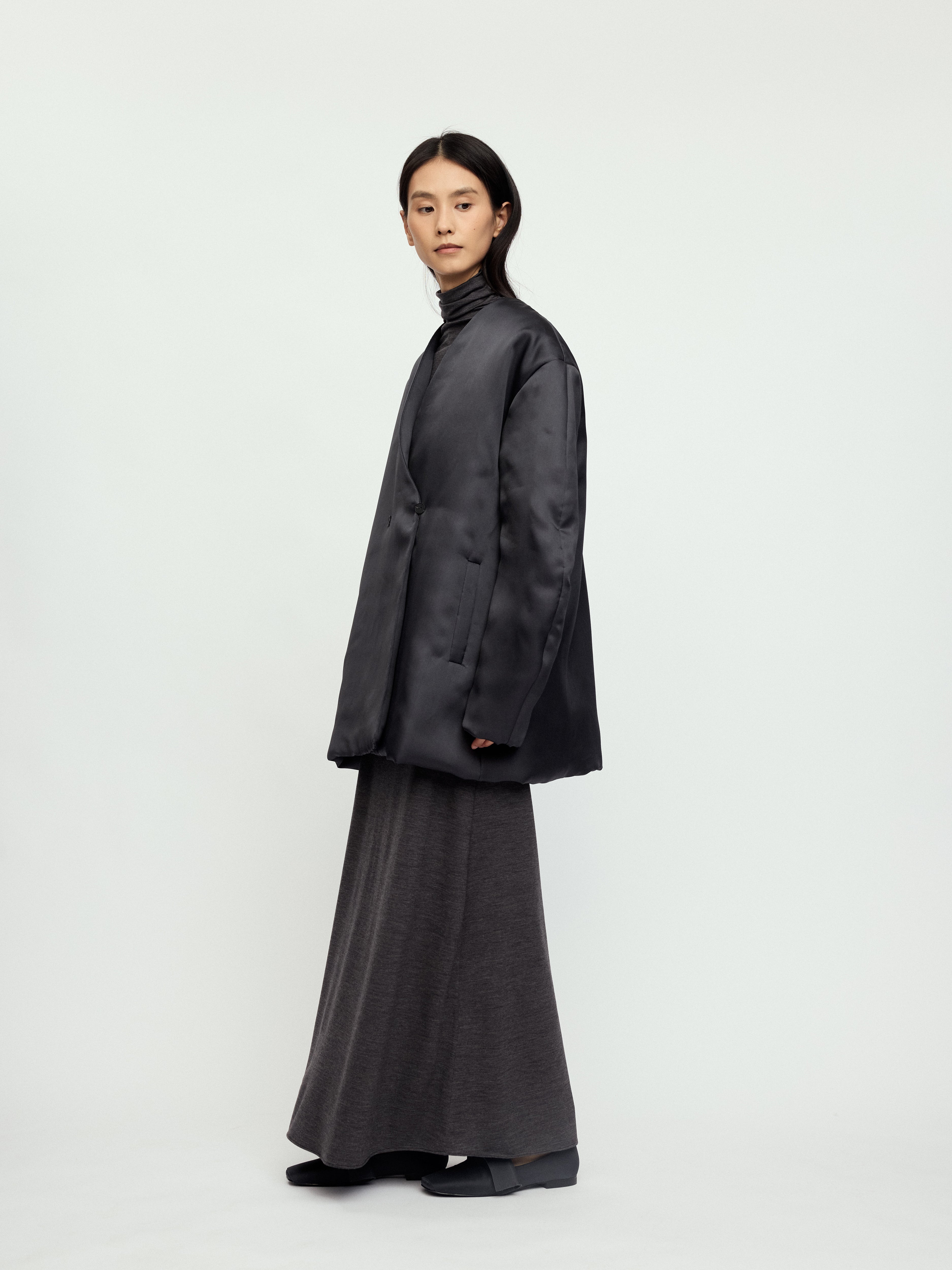 AW25 - INK PADDED WOLIN COAT