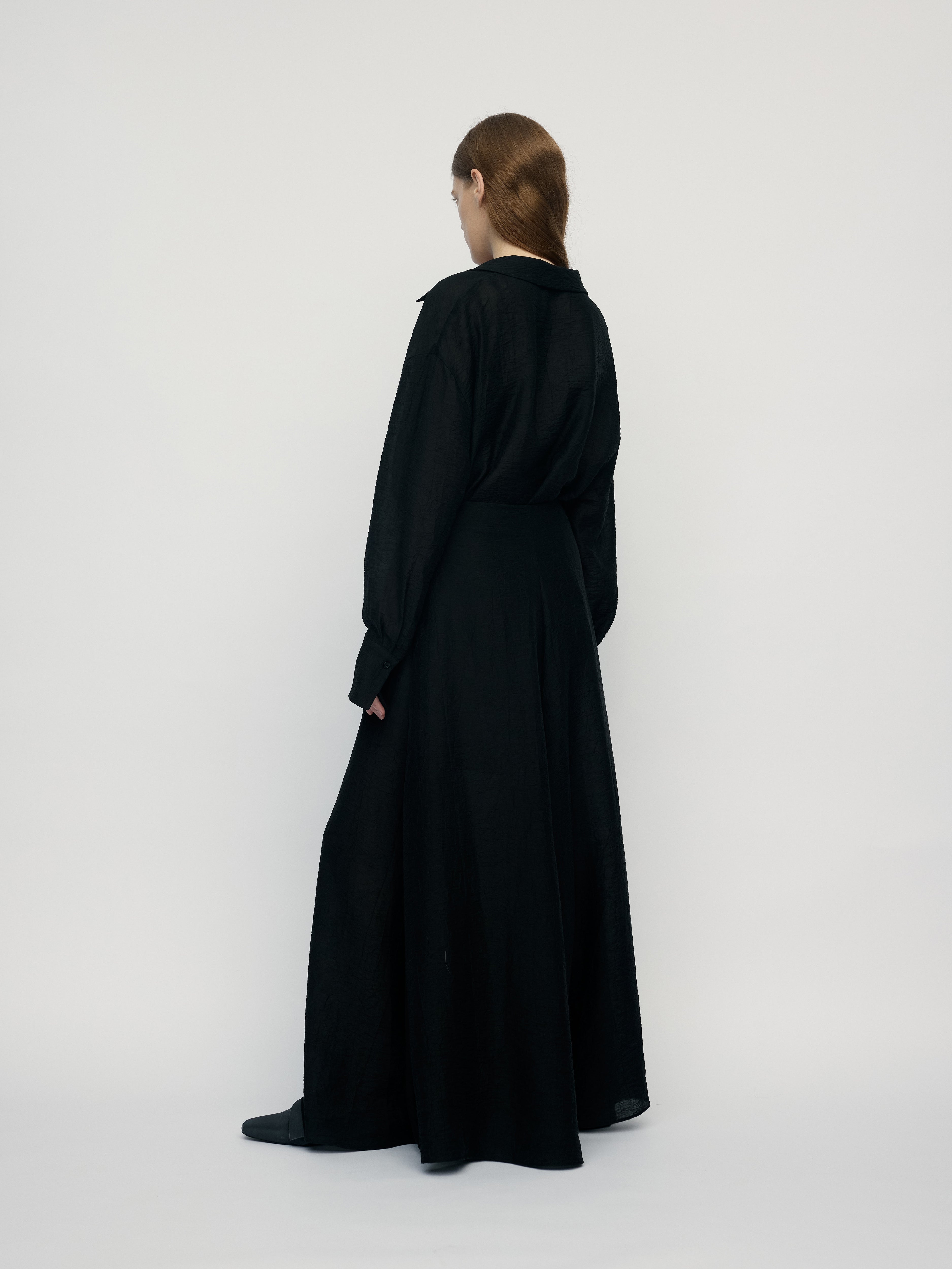 SS26 - CHARCOAL HADIA SKIRT