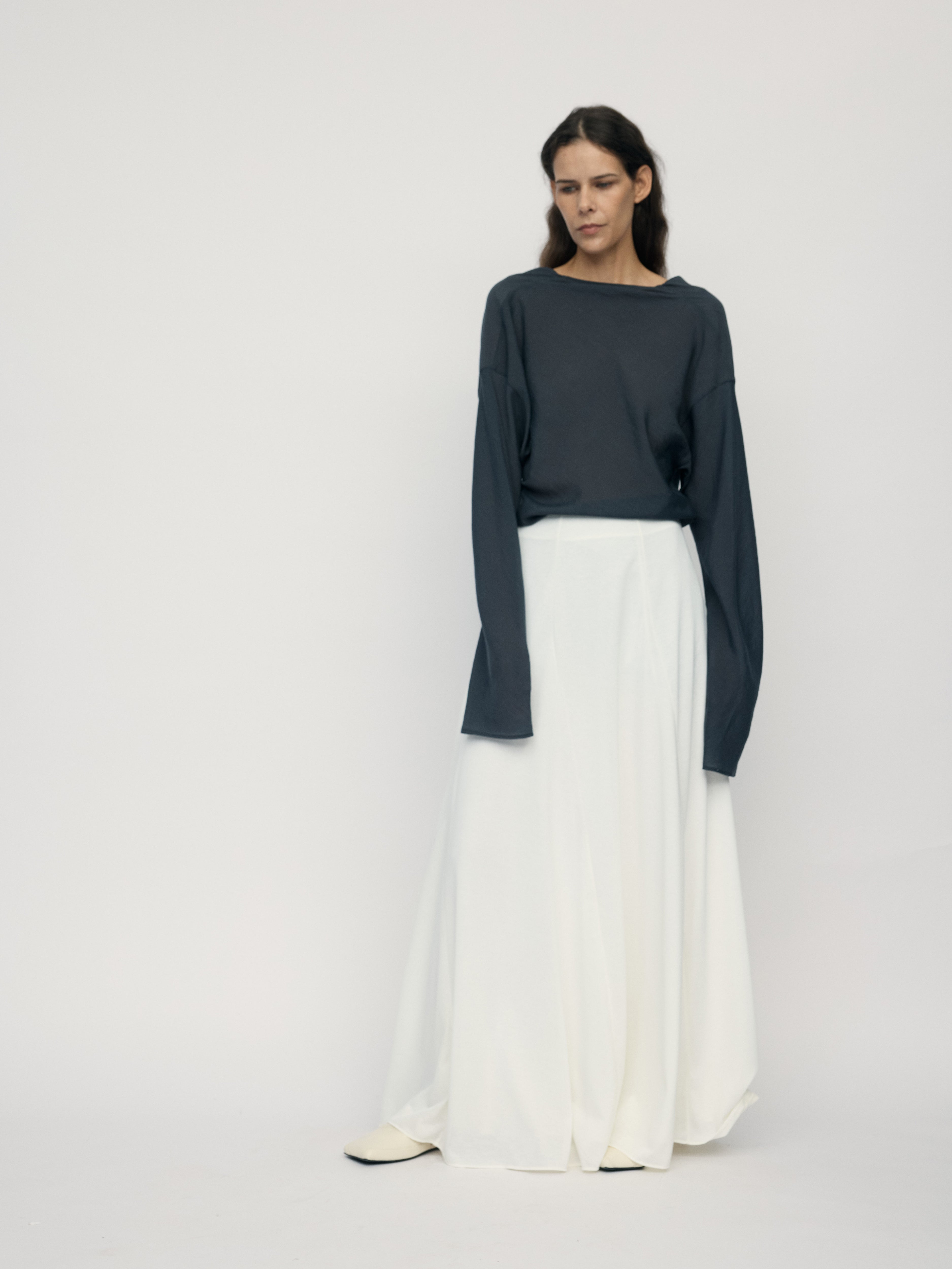 SS26 - CLOUD ASSU BIAS CUT SKIRT