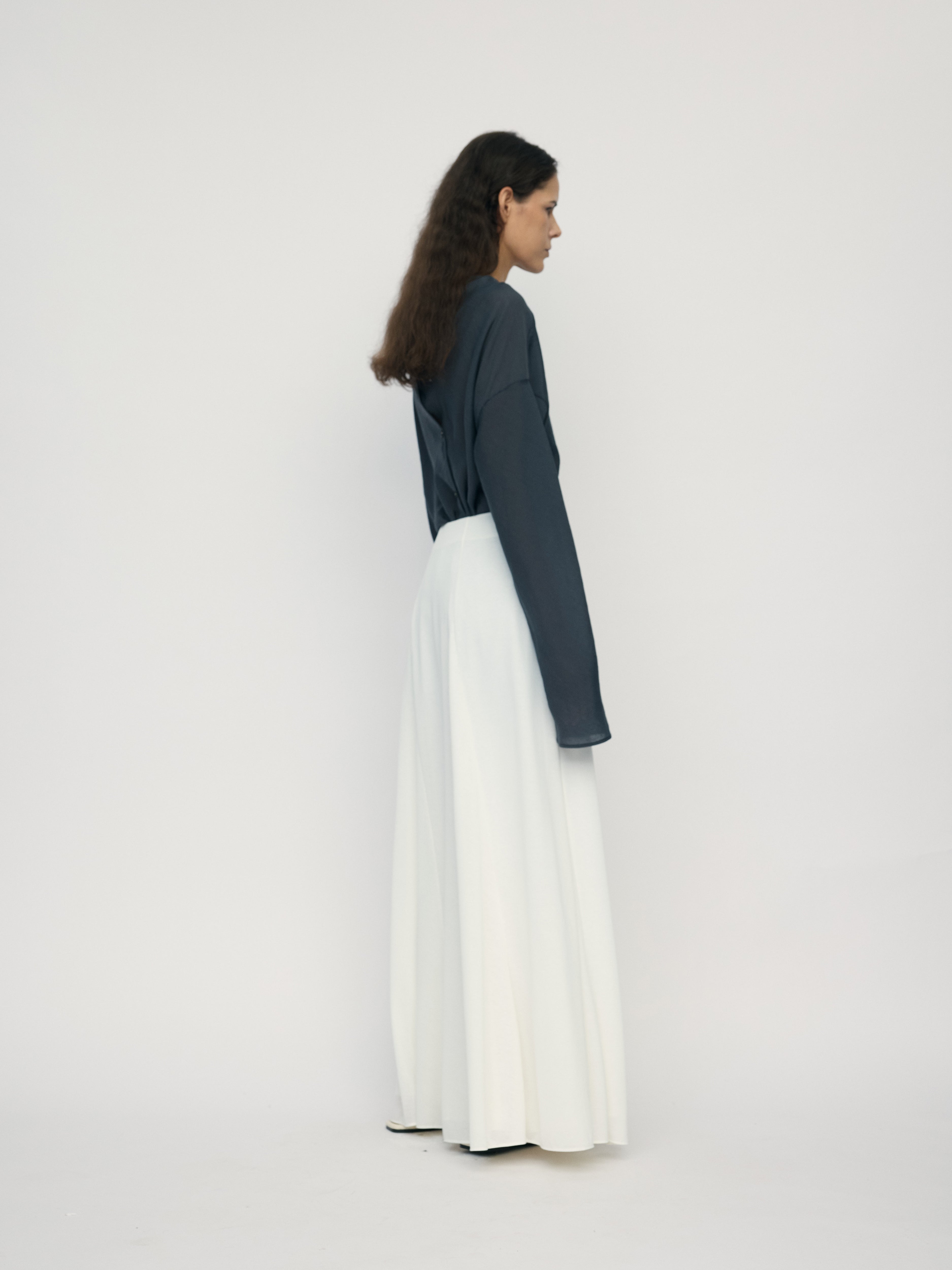 SS26 - CLOUD ASSU BIAS CUT SKIRT