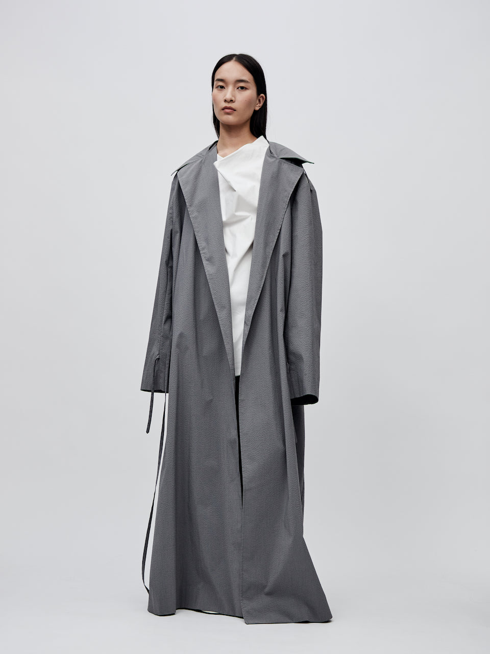 SS24 - GREY CLASSIC TRENCH COAT