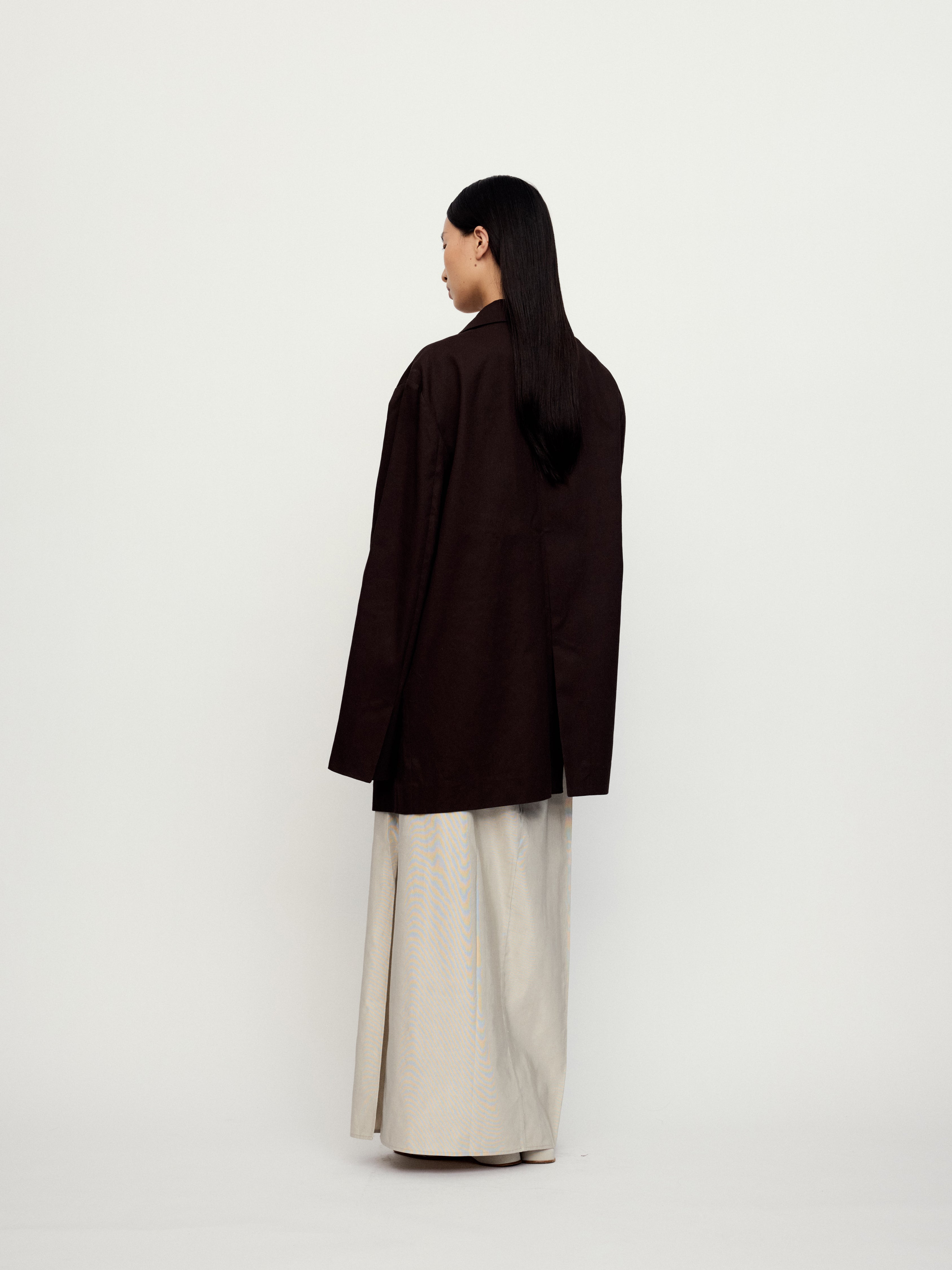 SS25 - DEEP BROWN SUIT JACKET