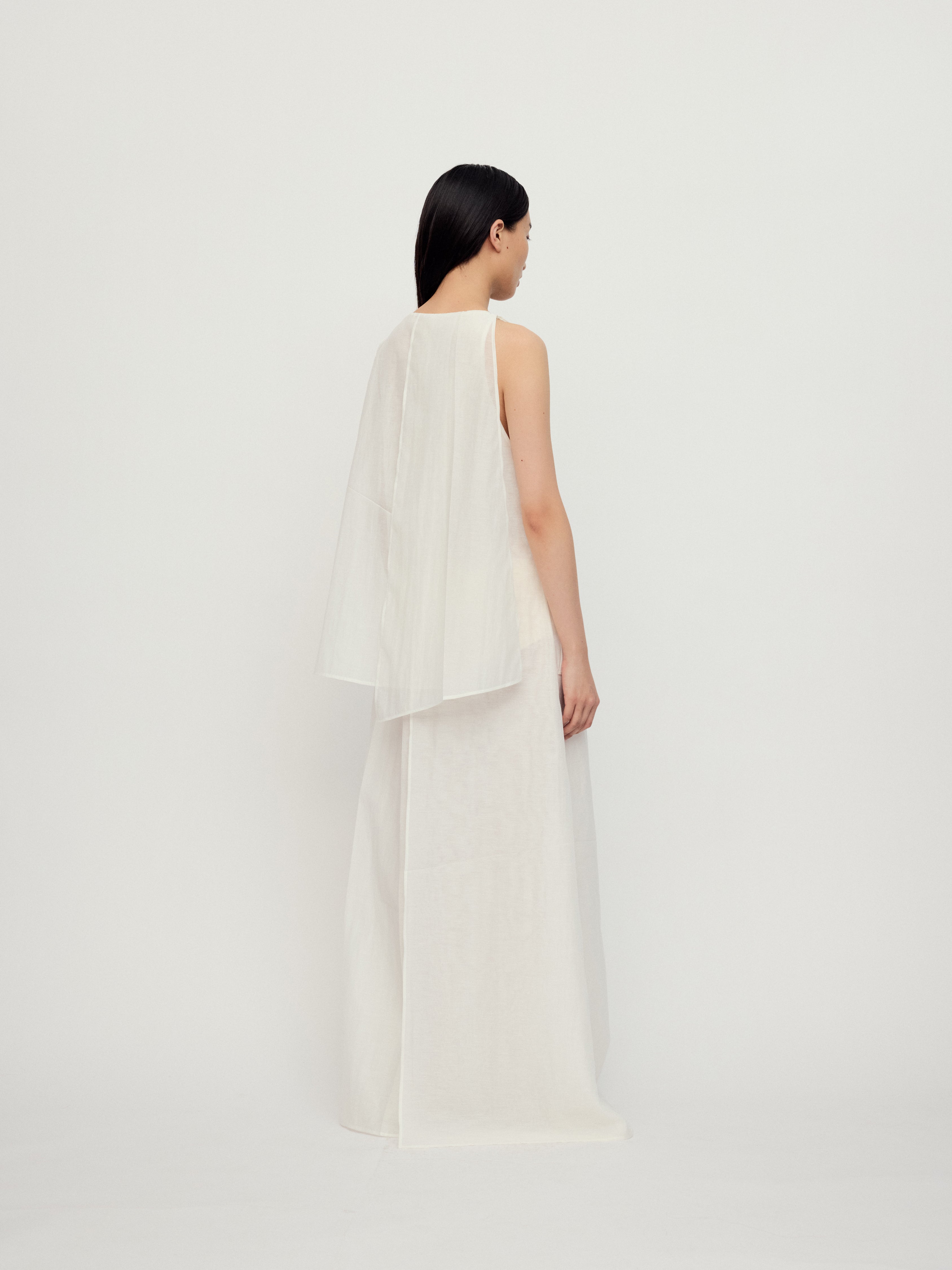 SS25 - PAPER WHITE MOLLE DRESS