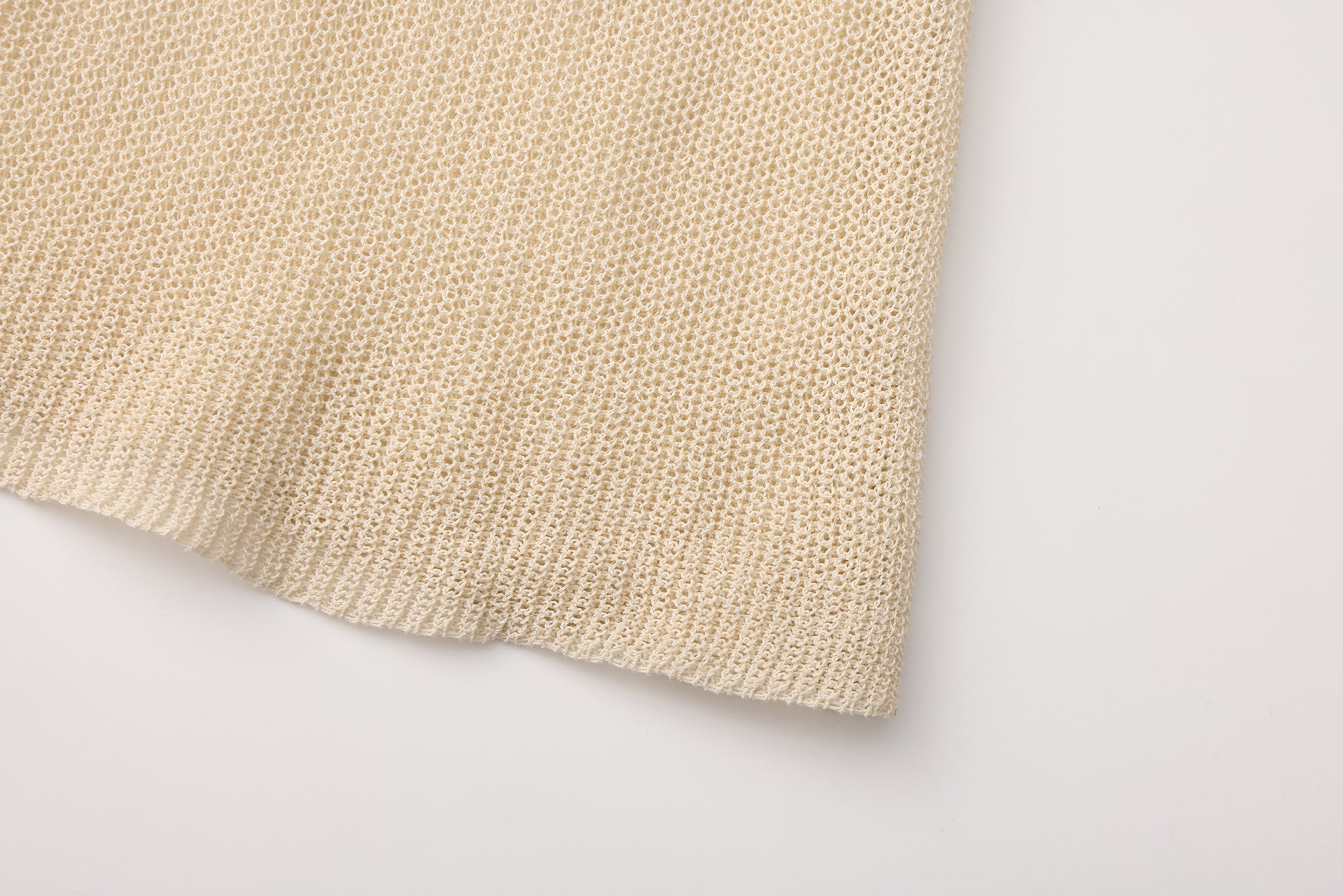 SS26 - LIGHT CAMEL VIS KNIT DRESS