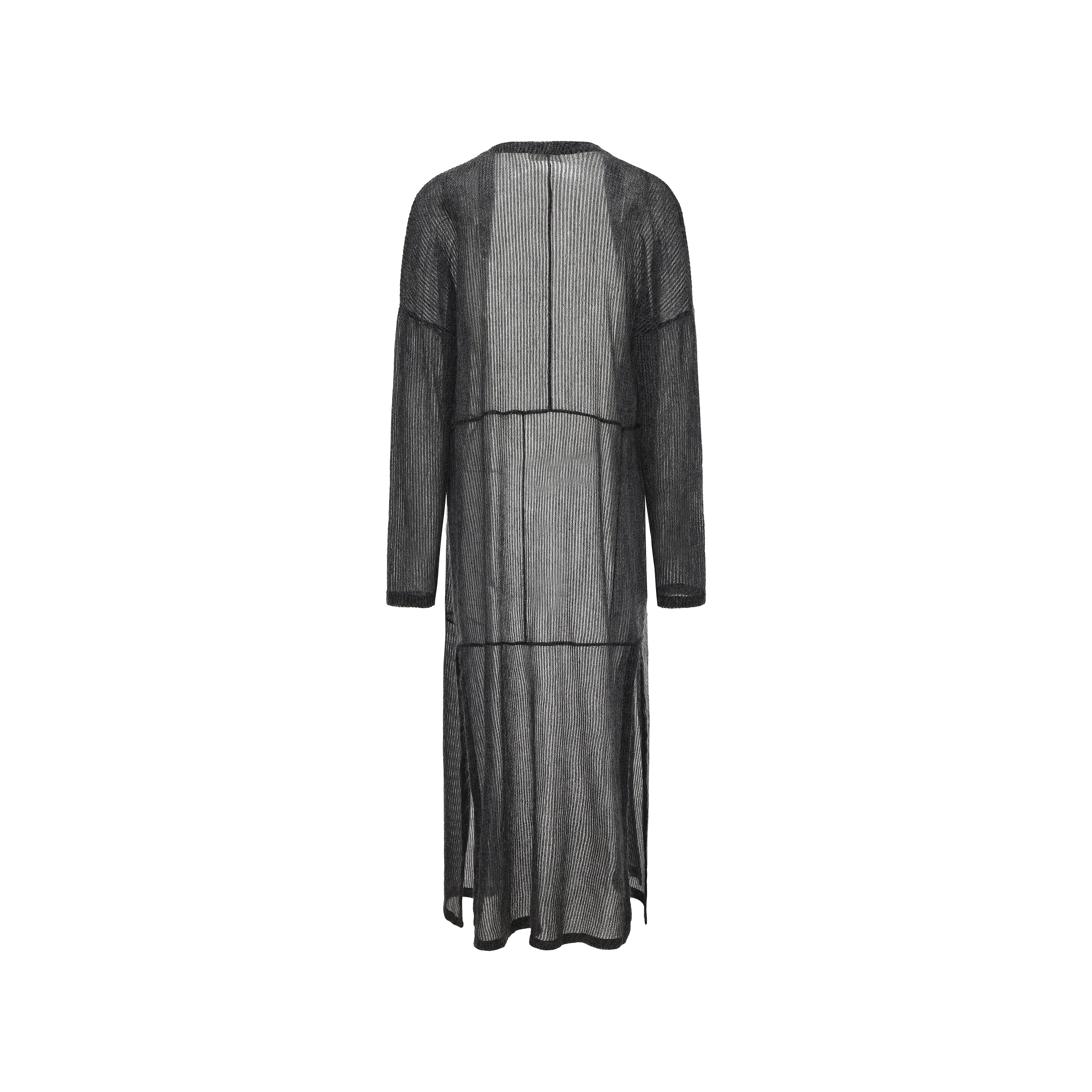 SS26 - BLACK STRIPE LONG CARDIGAN