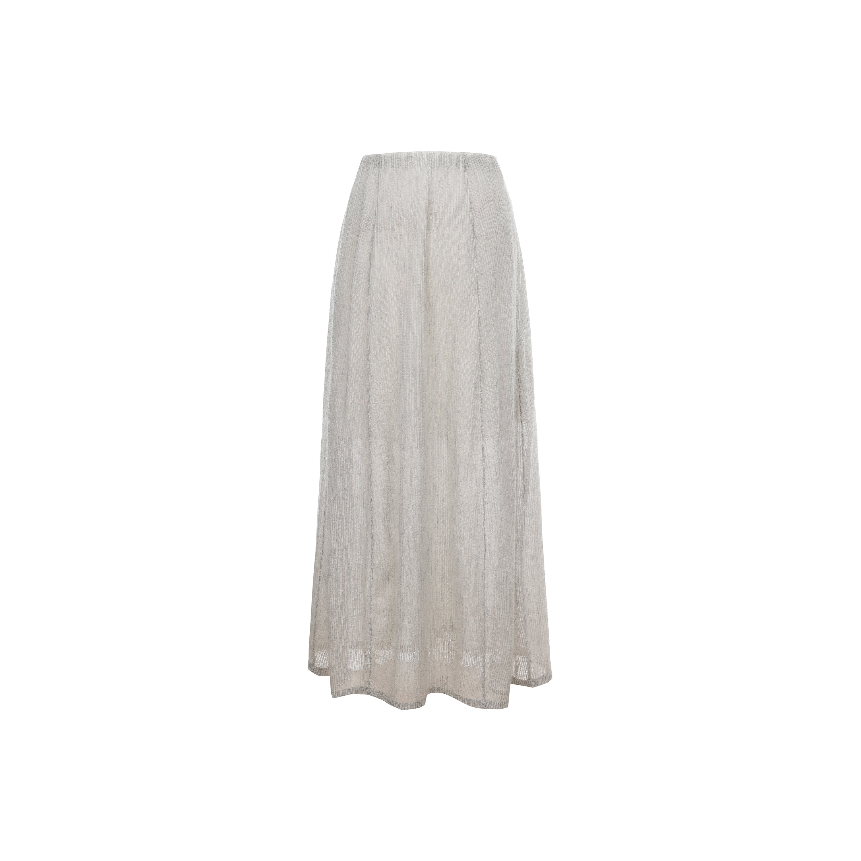 SS26 - GREY STRIPE COCOON SKIRT