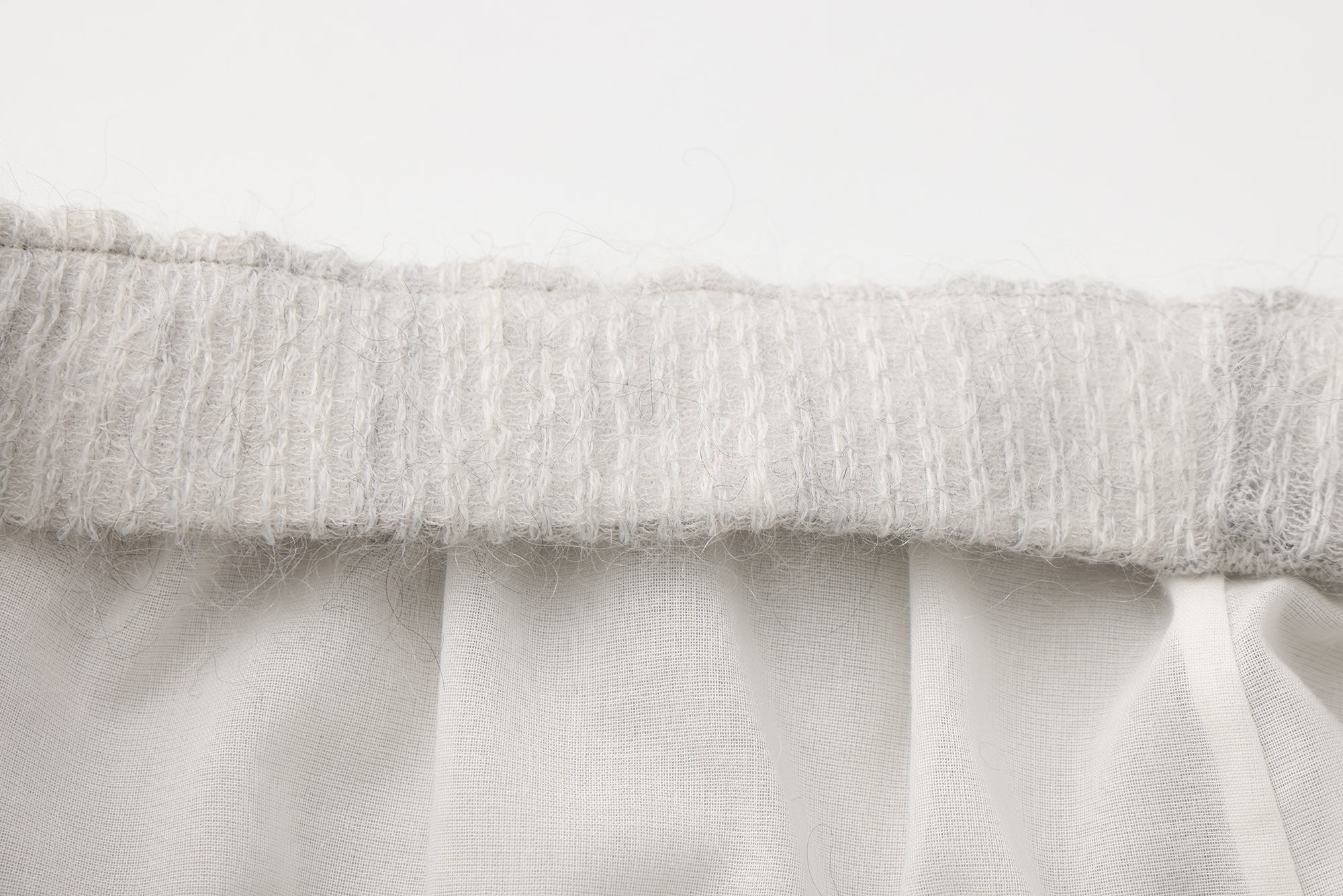 SS26 - GREY STRIPE COCOON SKIRT