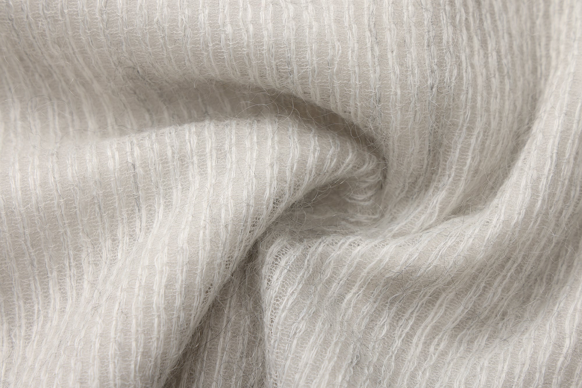 SS26 - GREY STRIPE COCOON SKIRT