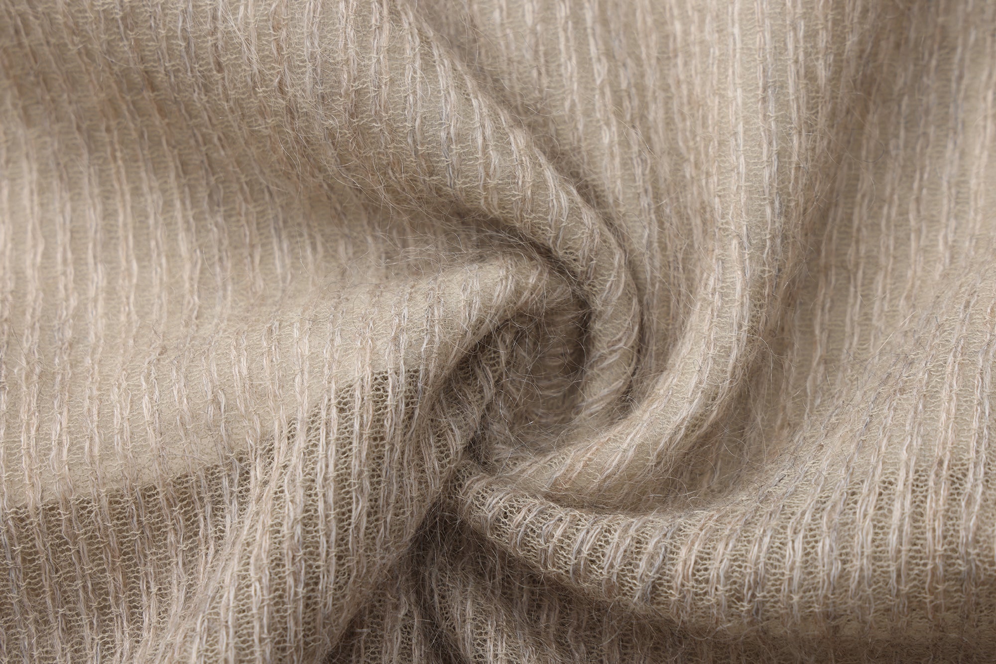 SS26 - CAMEL STRIPE COCOON SKIRT