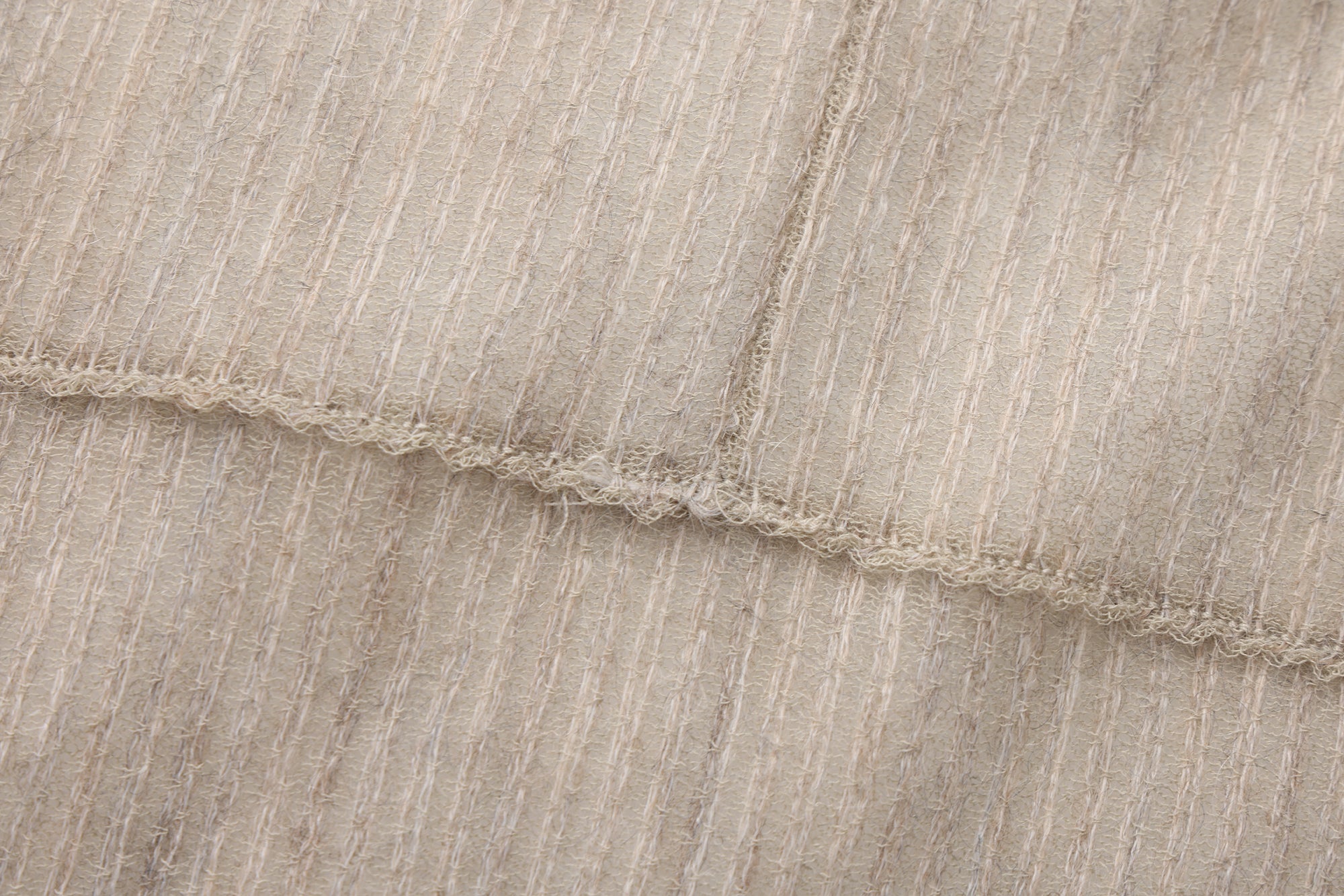 SS26 - CAMEL STRIPE LONG CARDIGAN